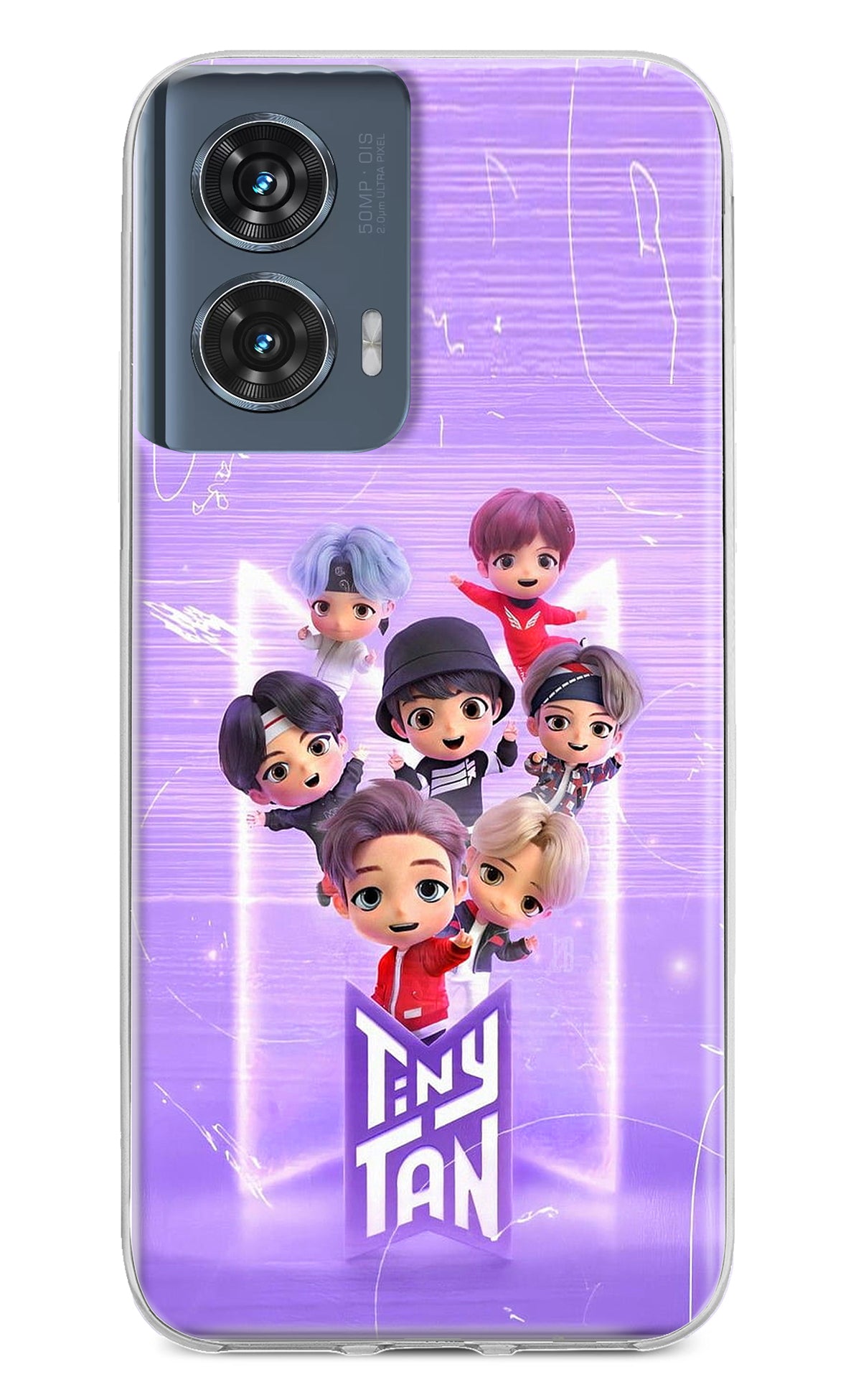 BTS Tiny Tan Moto Edge 50 Fusion Back Cover