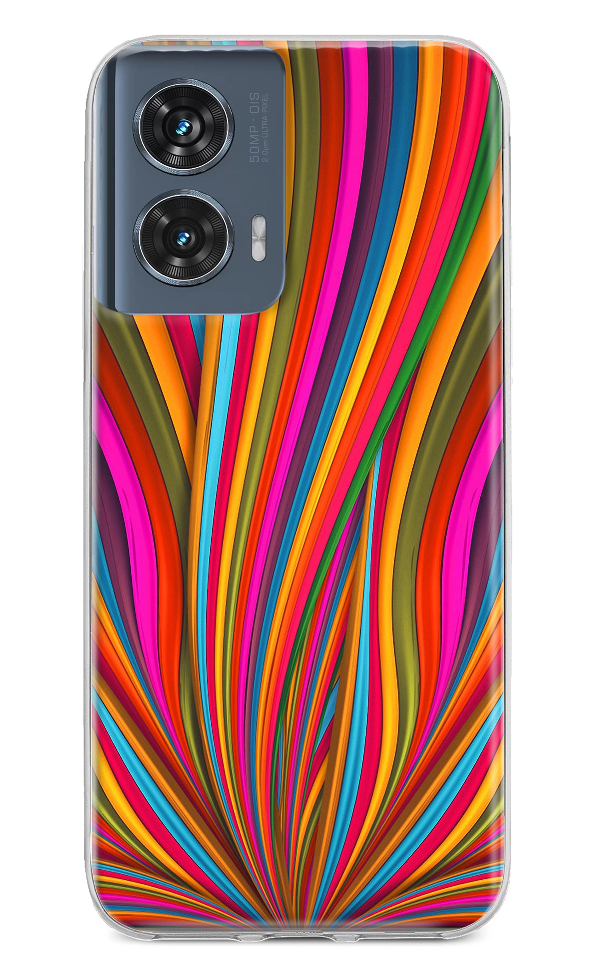 Trippy Wavy Moto Edge 50 Fusion Back Cover