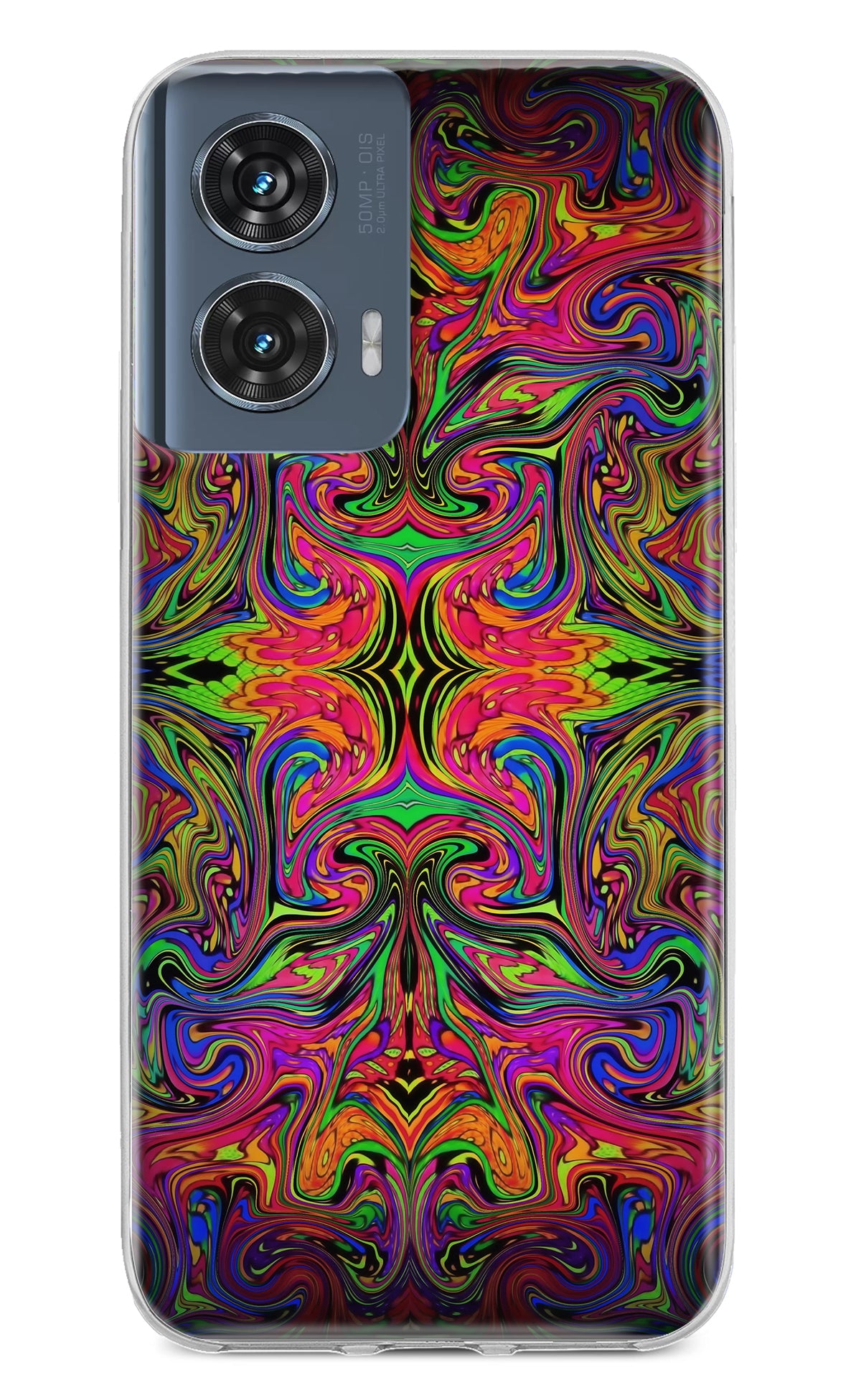 Psychedelic Art Moto Edge 50 Fusion Back Cover