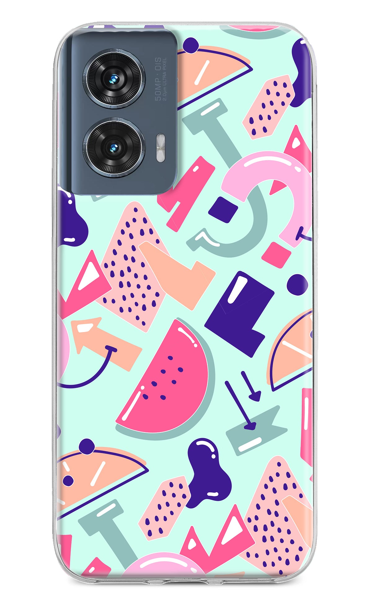 Doodle Pattern Moto Edge 50 Fusion Back Cover