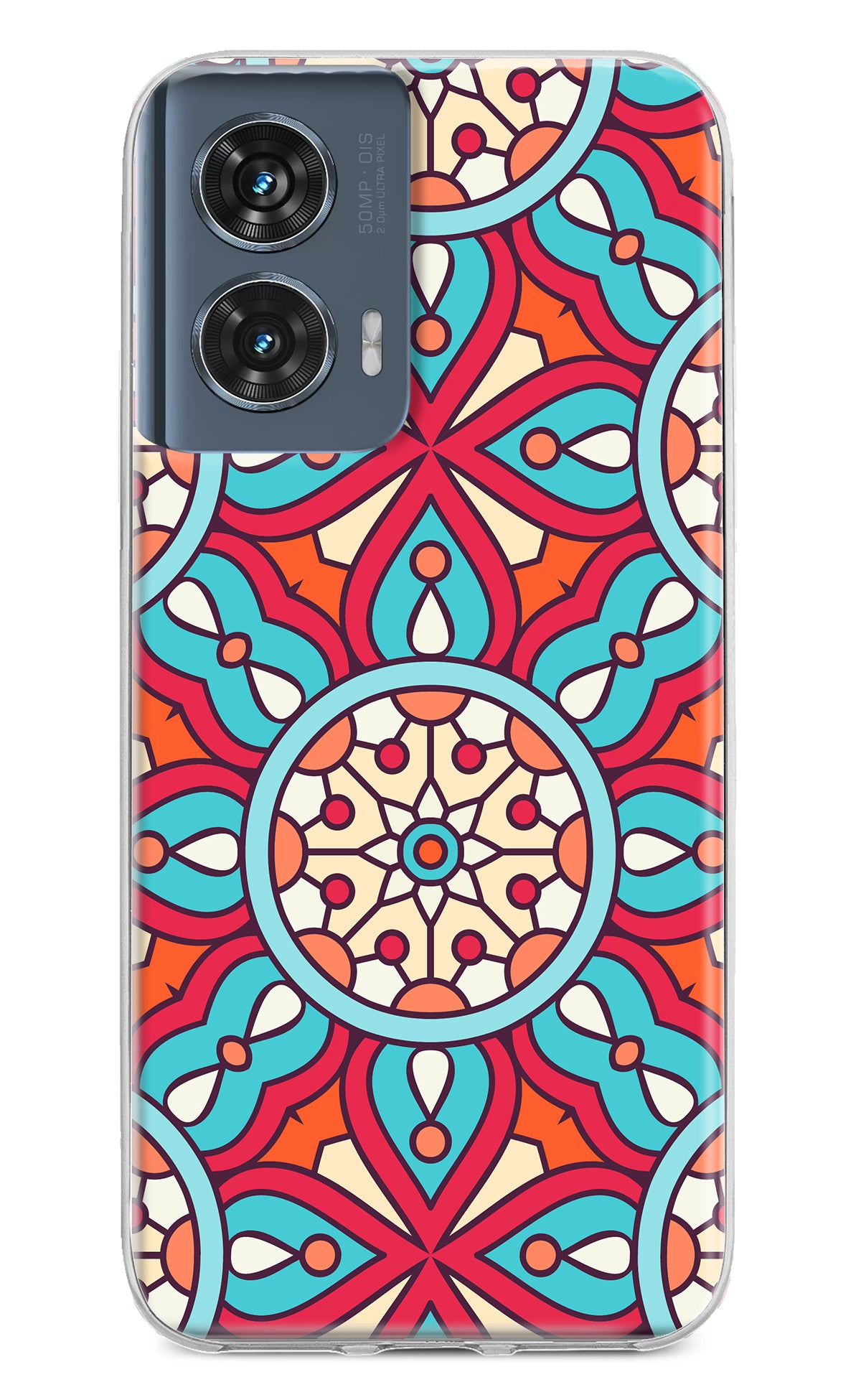 Mandala Geometric Moto Edge 50 Fusion Back Cover