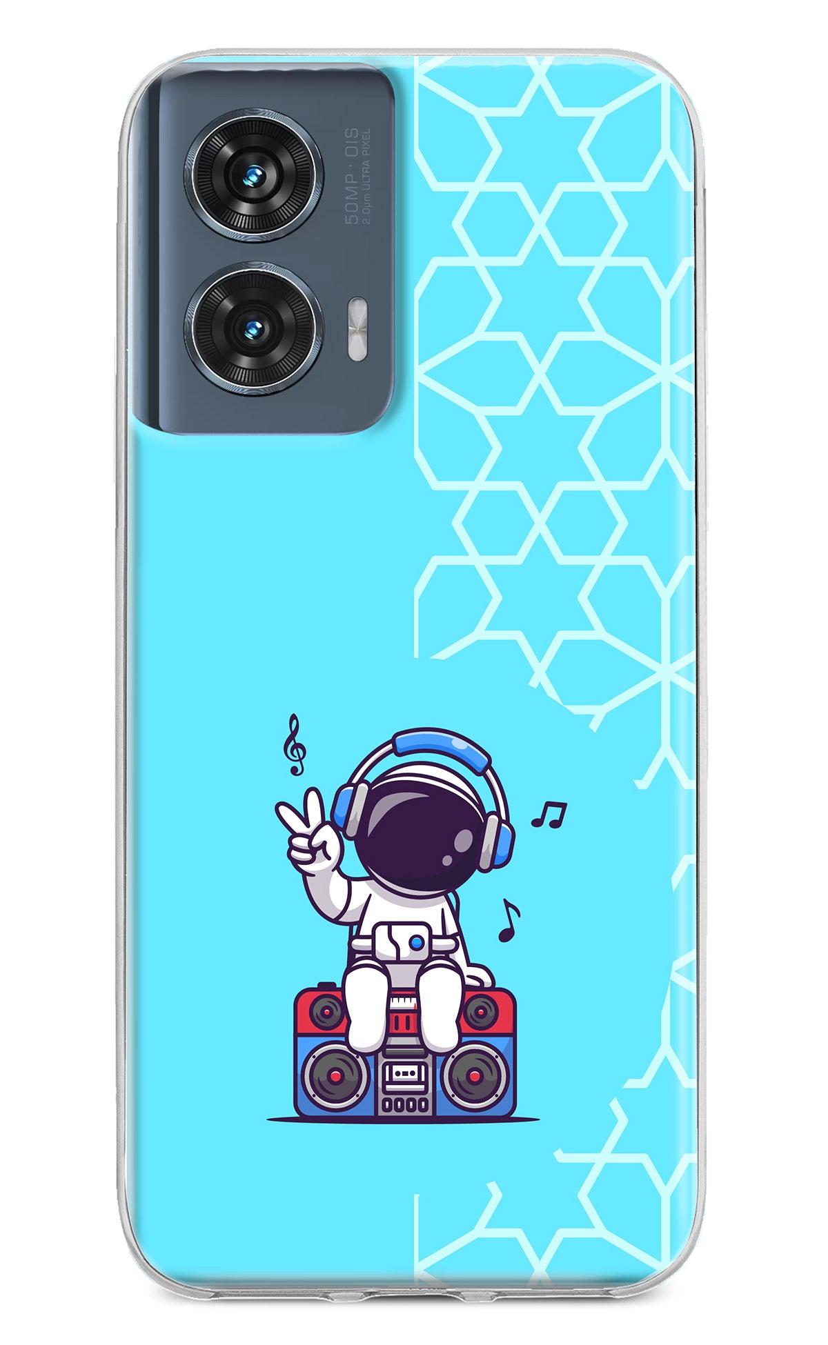 Cute Astronaut Chilling Moto Edge 50 Fusion Back Cover