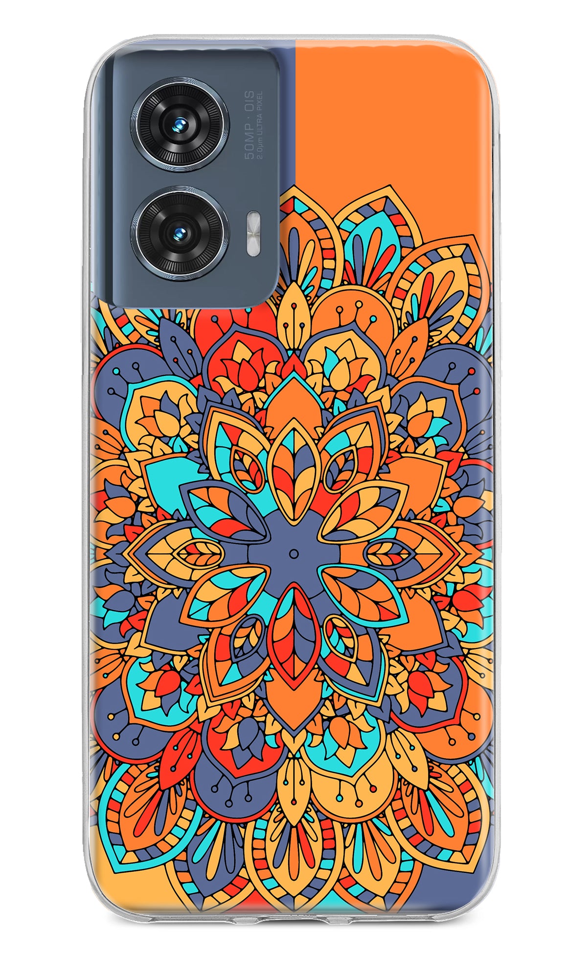 Color Mandala Moto Edge 50 Fusion Back Cover