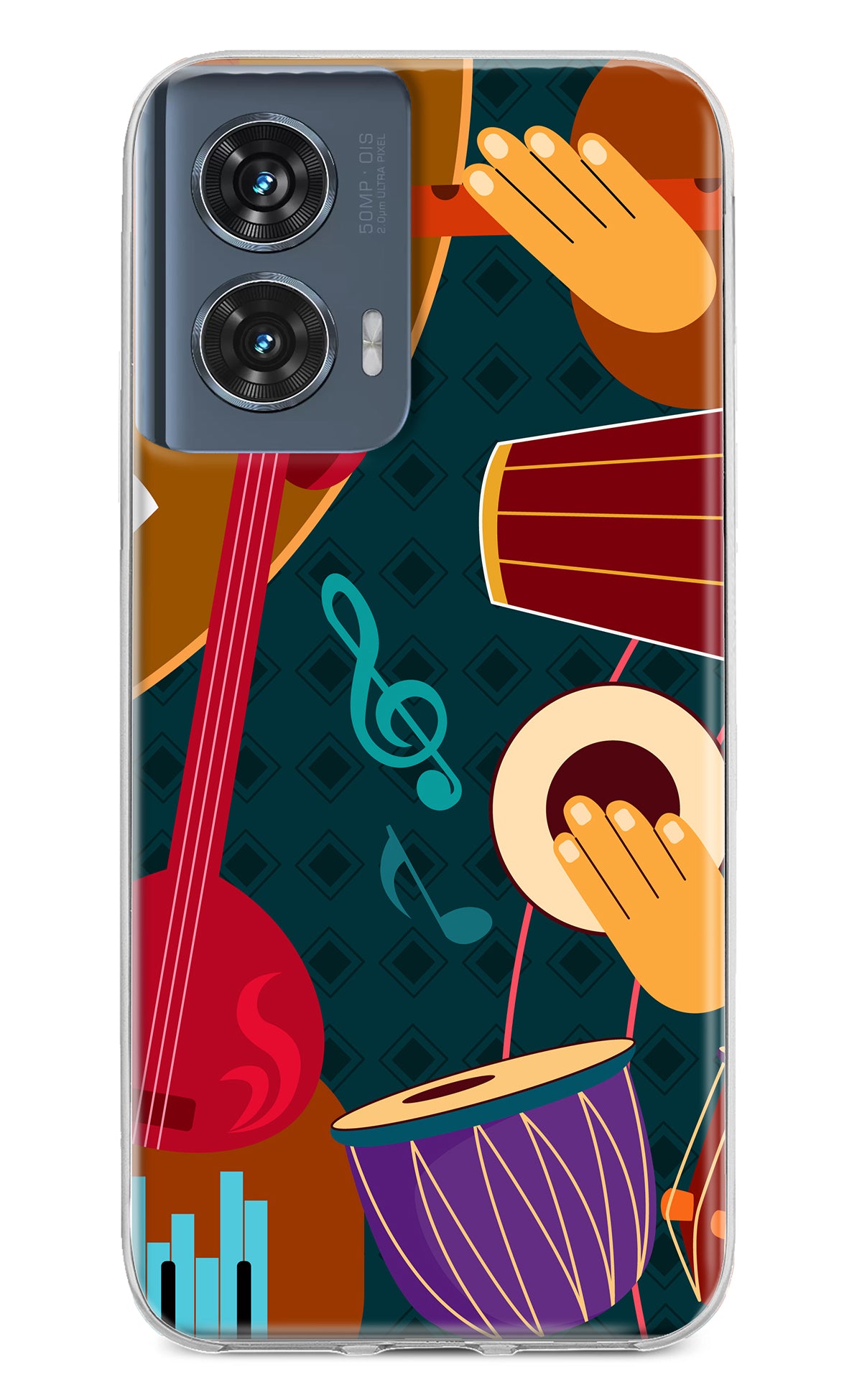 Music Instrument Moto Edge 50 Fusion Back Cover