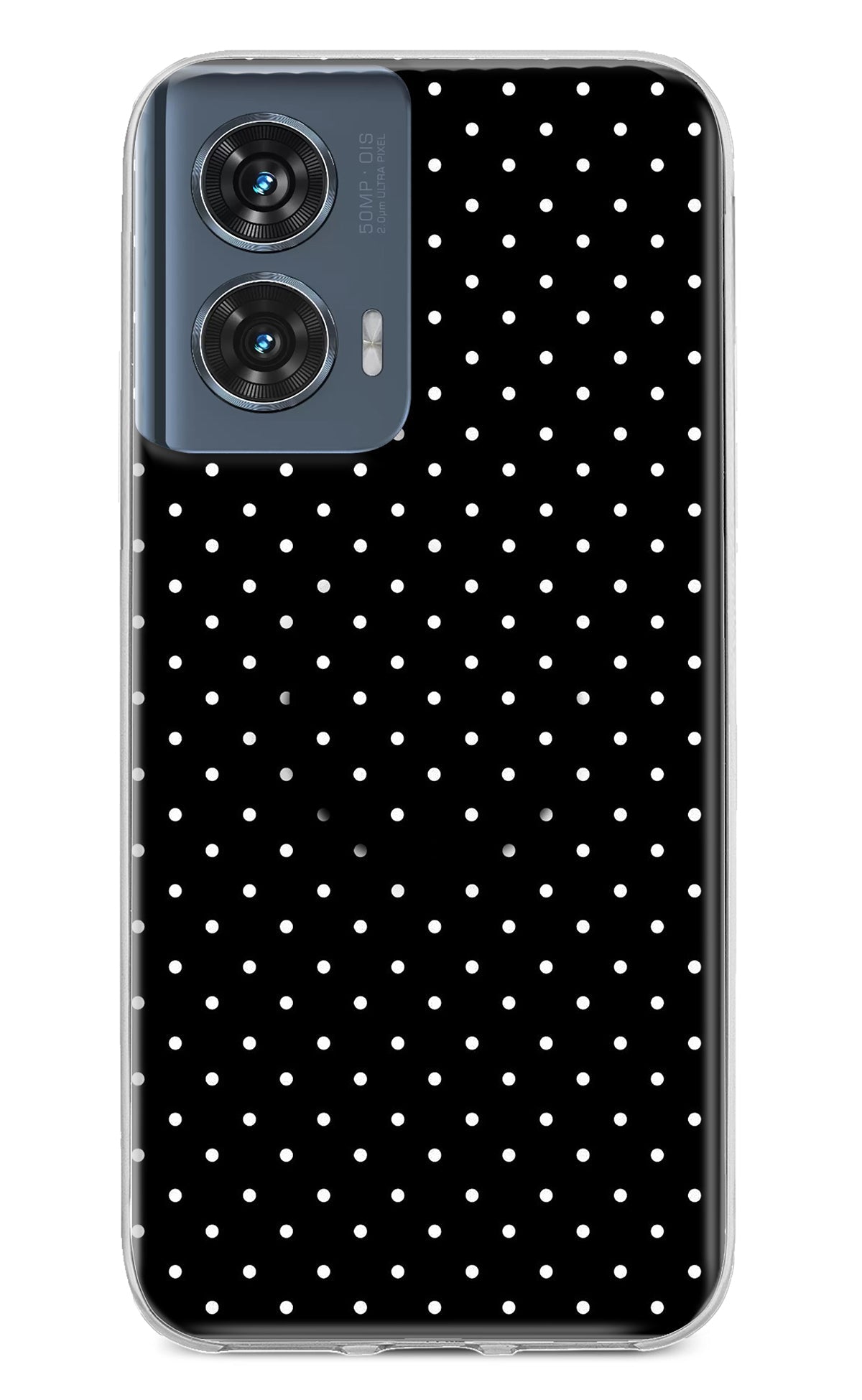 White Dots Moto Edge 50 Fusion Pop Case