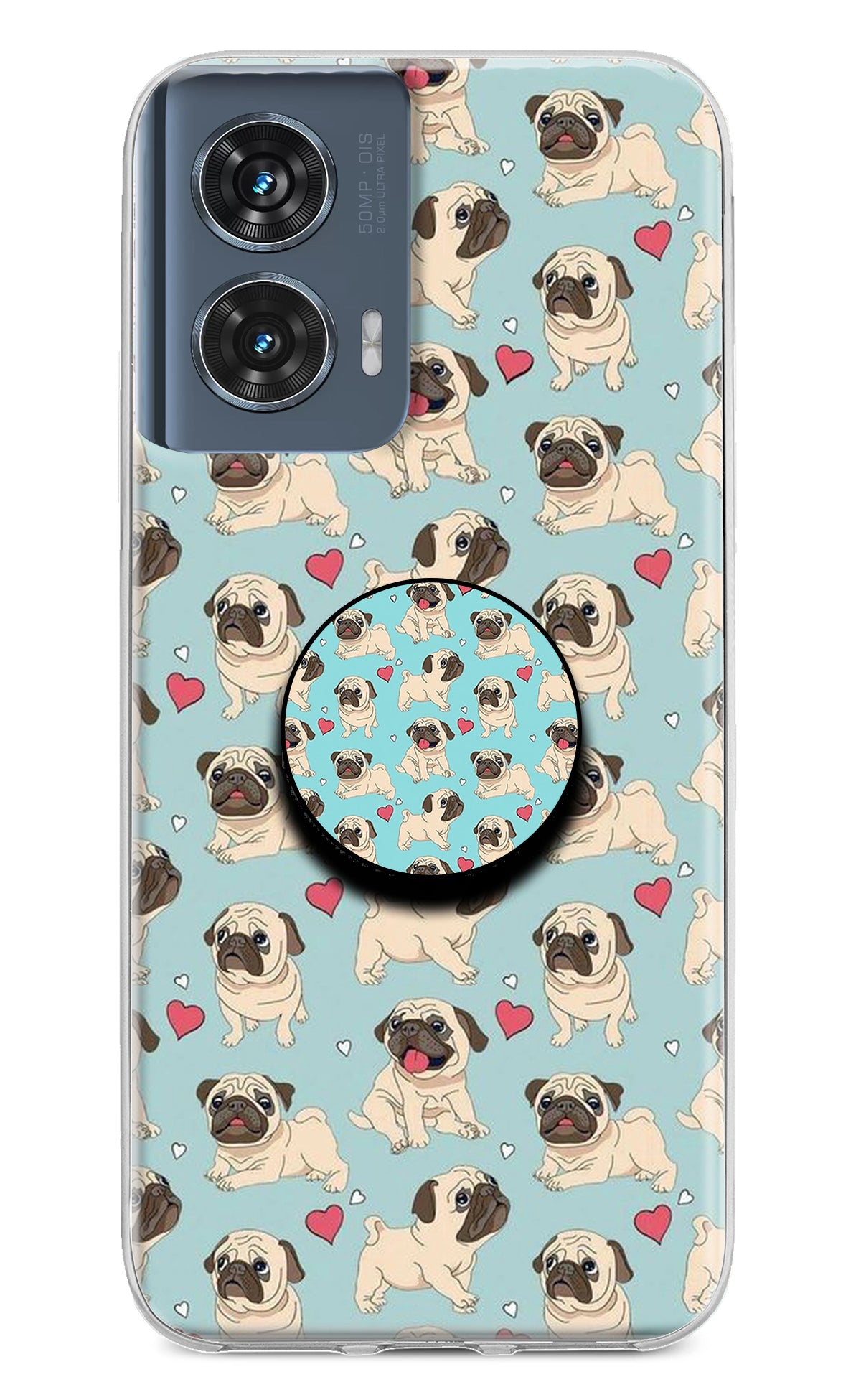 Pug Dog Moto Edge 50 Fusion Pop Case