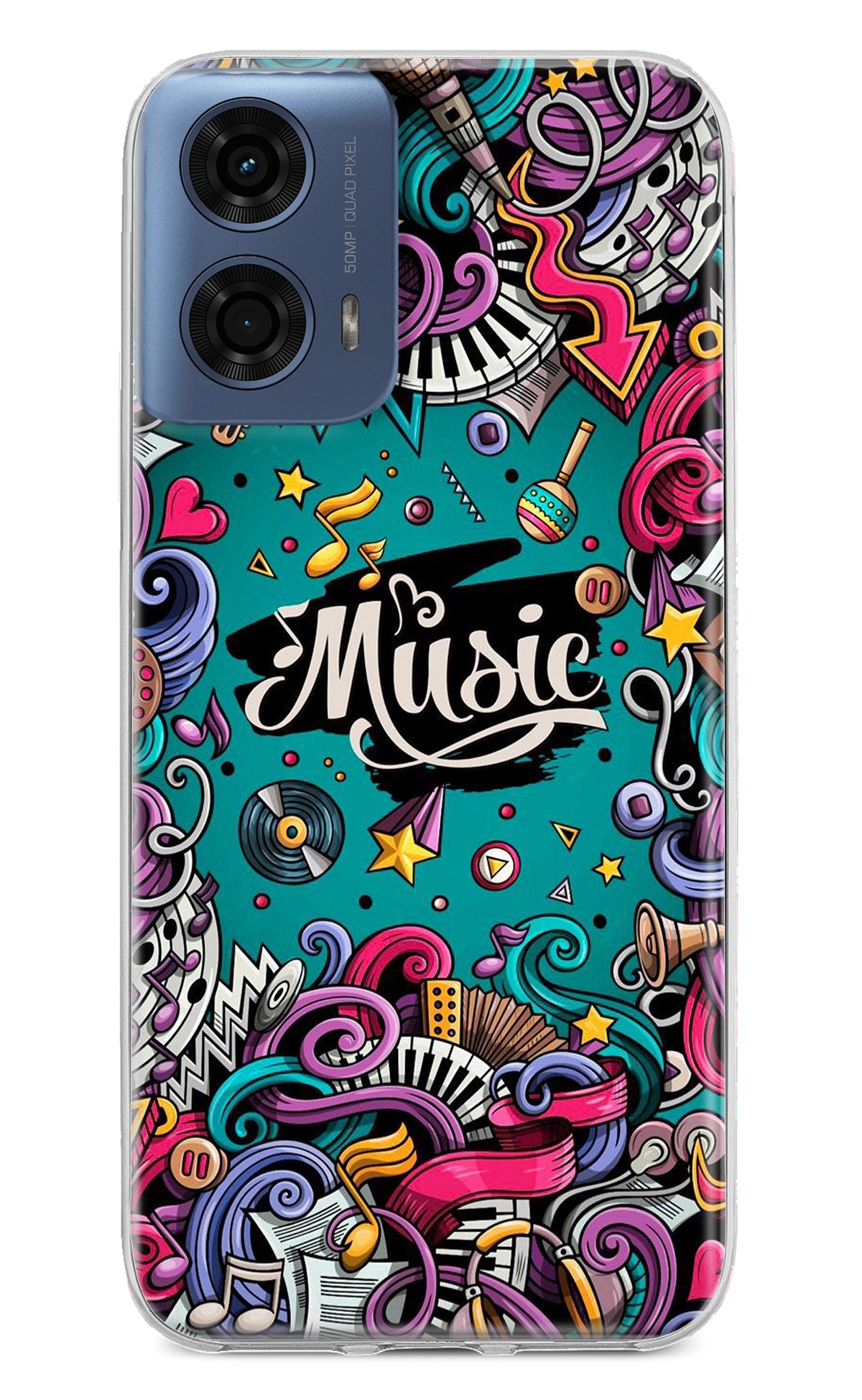 Music Graffiti Moto G24 Power Back Cover