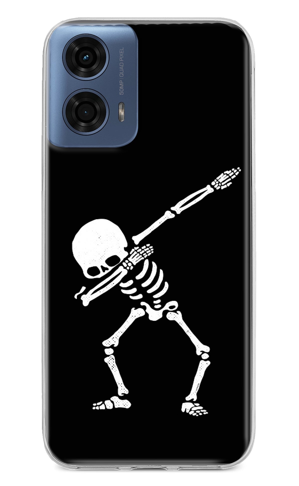 Dabbing Skeleton Art Moto G24 Power Back Cover