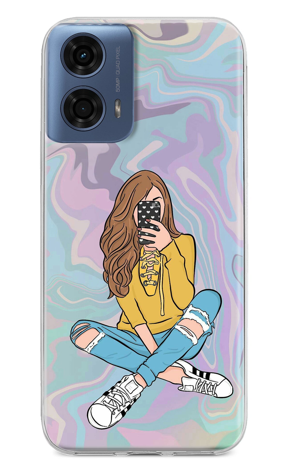 Selfie Girl Moto G24 Power Back Cover