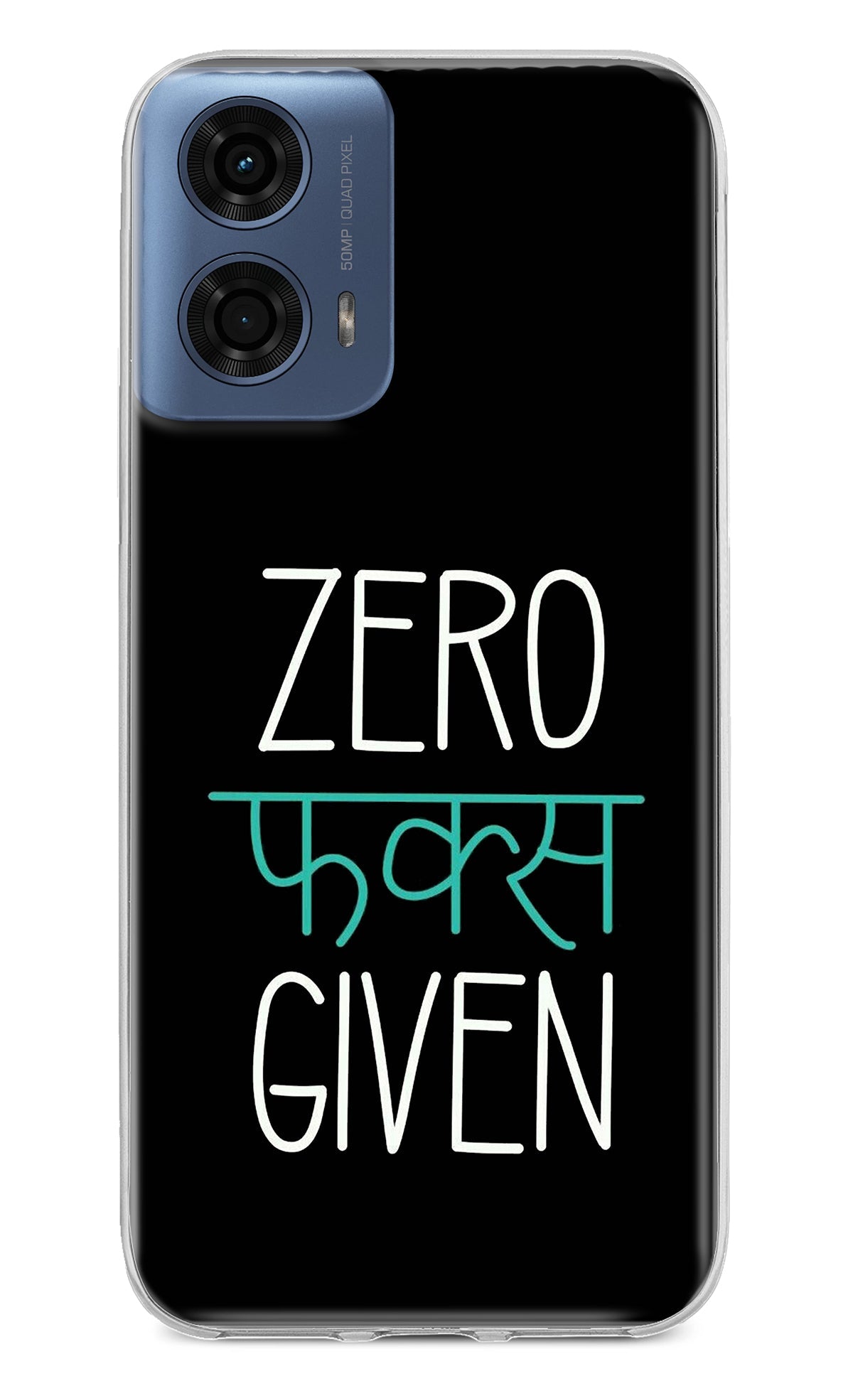 Zero Fucks Given Moto G24 Power Back Cover