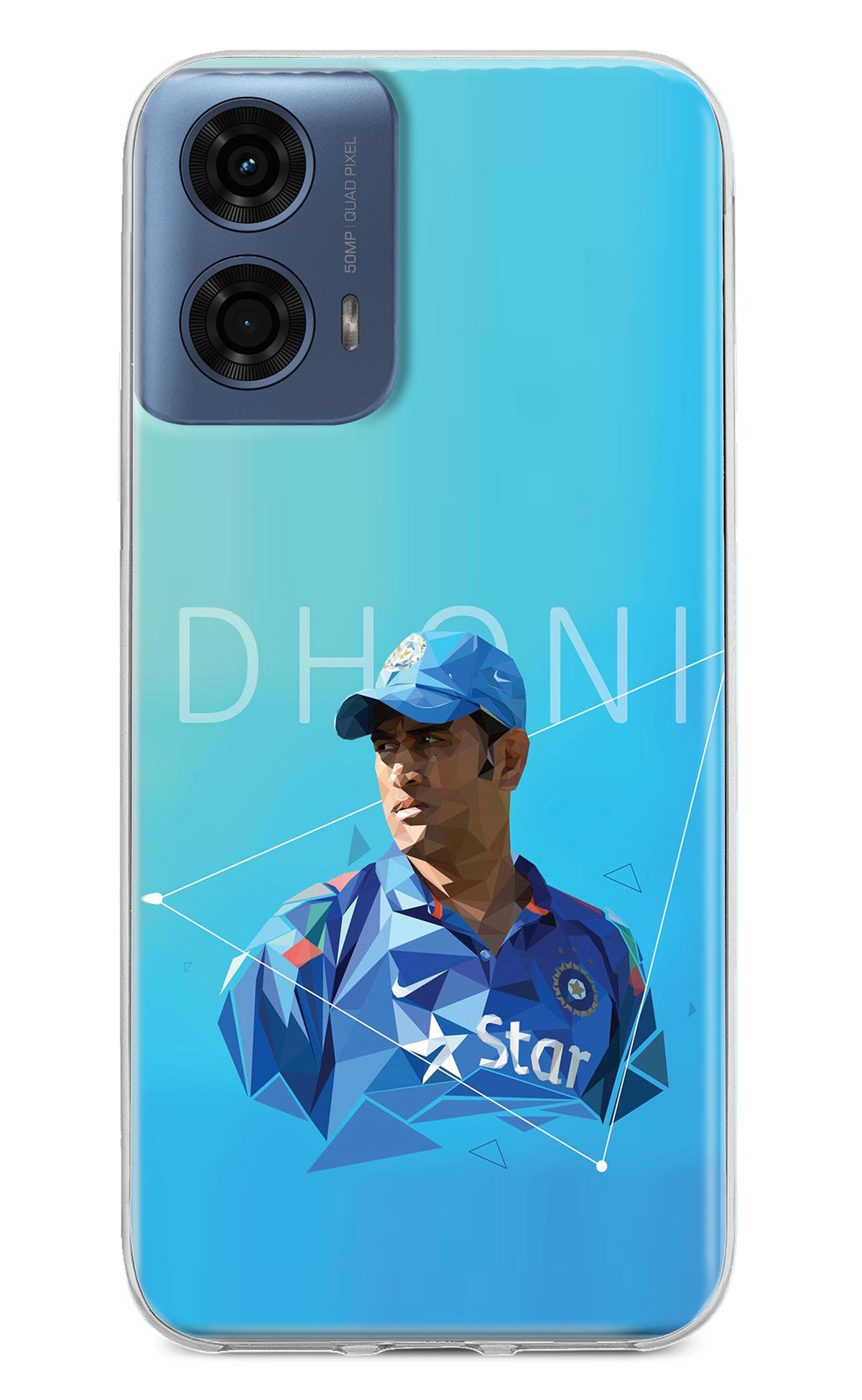 Dhoni Artwork Moto G24 Power Back Cover