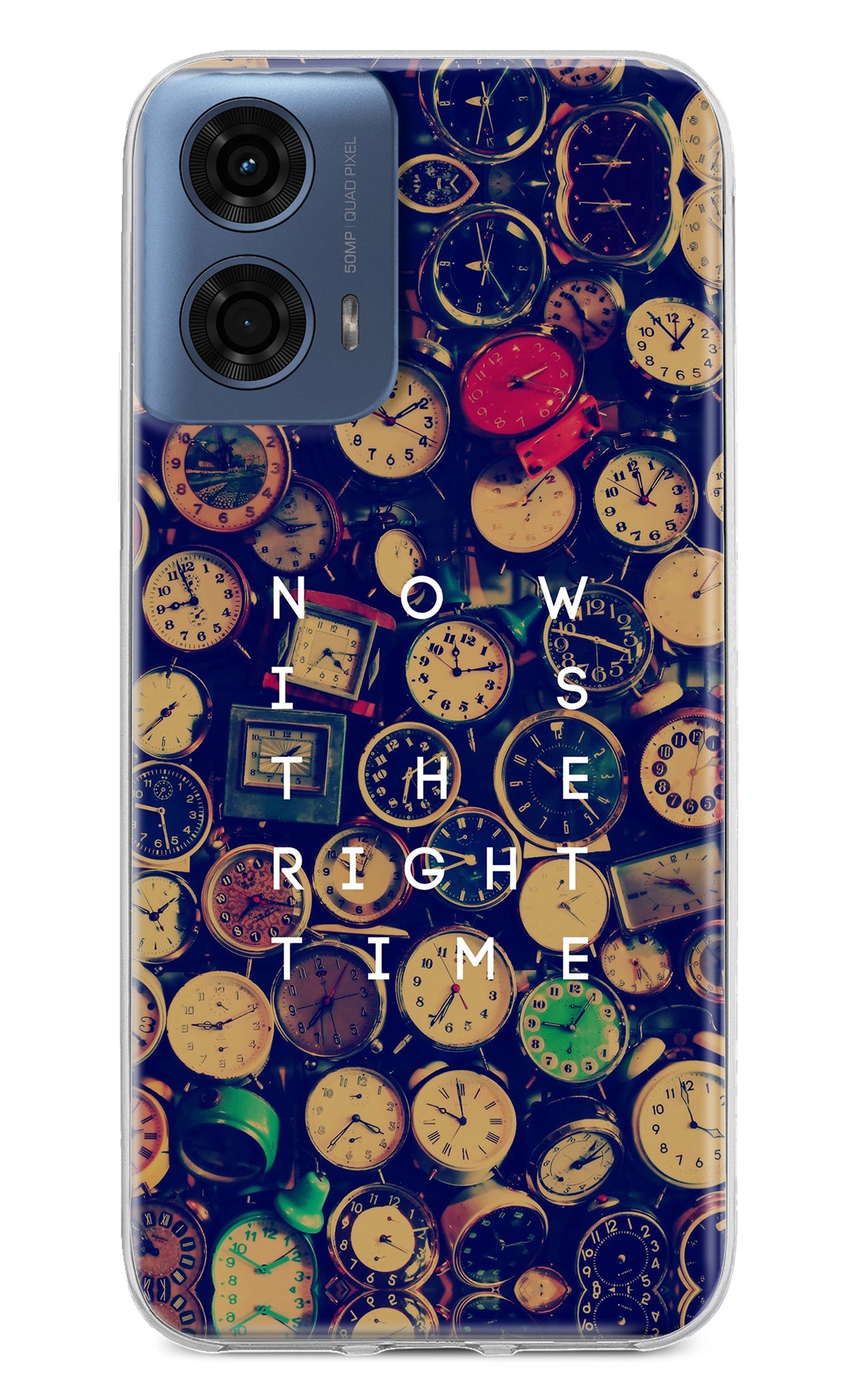 Now is the Right Time Quote Moto G24 Power Back Cover