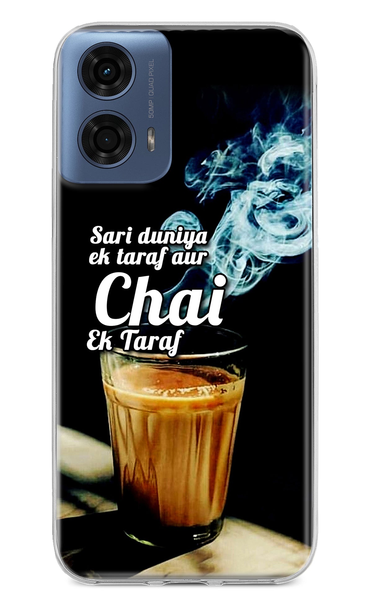 Chai Ek Taraf Quote Moto G24 Power Back Cover
