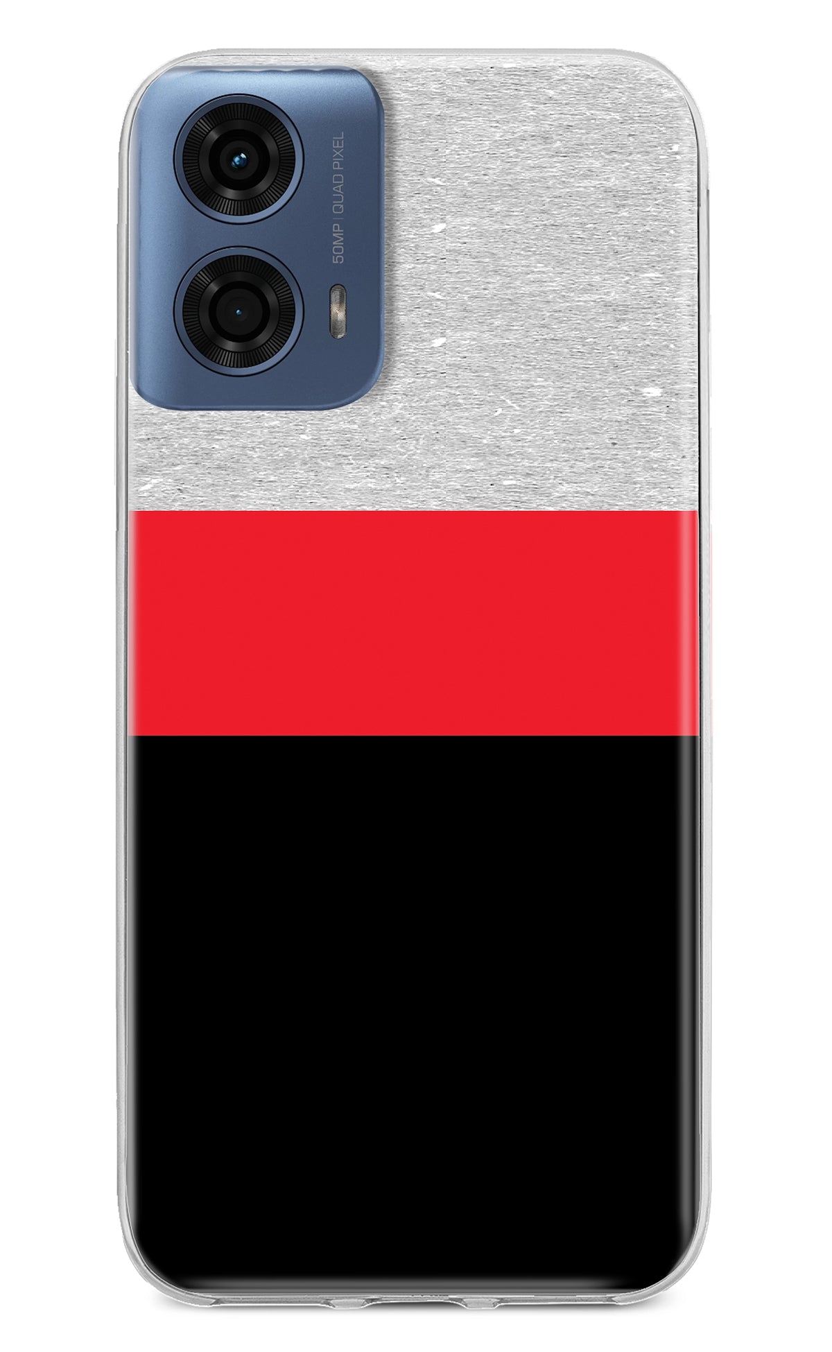 Tri Color Pattern Moto G24 Power Back Cover