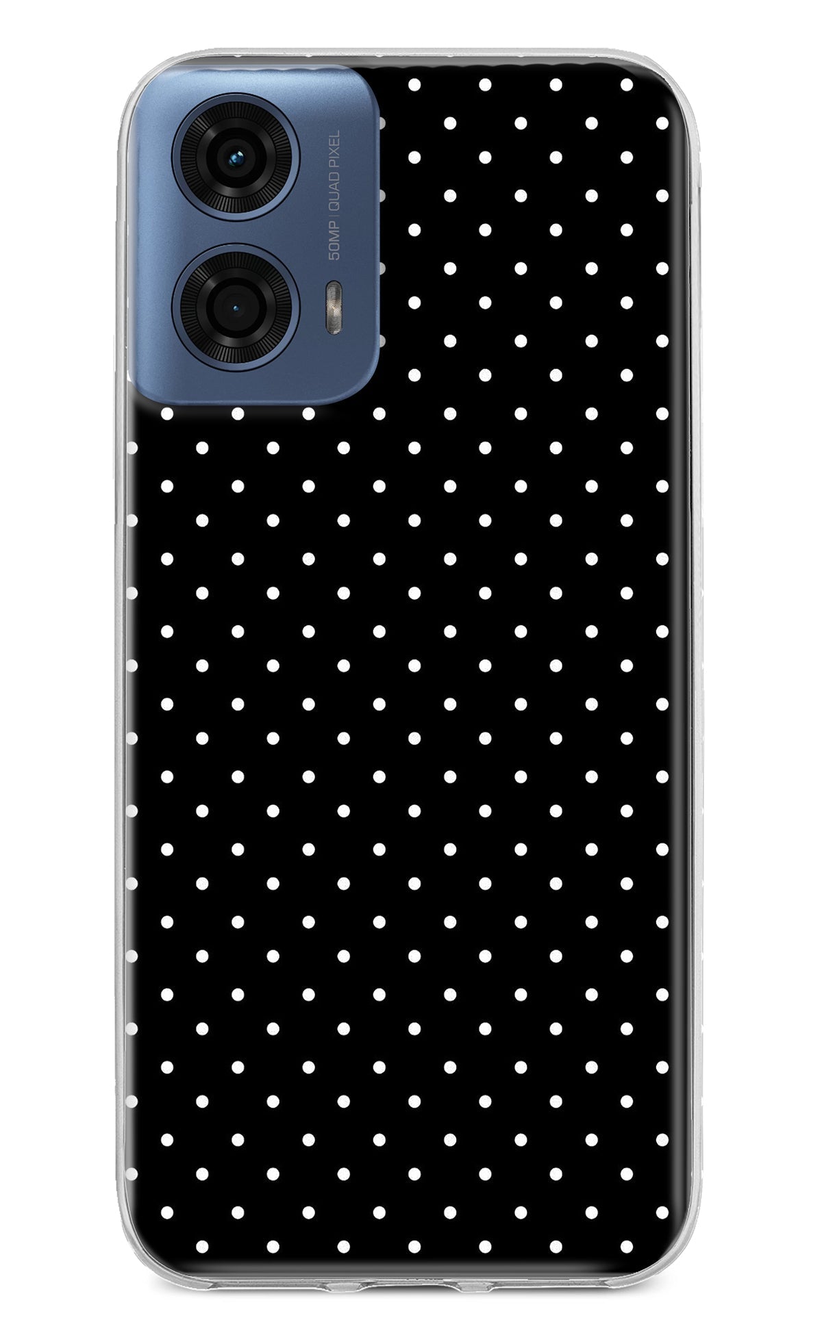 White Dots Moto G24 Power Back Cover