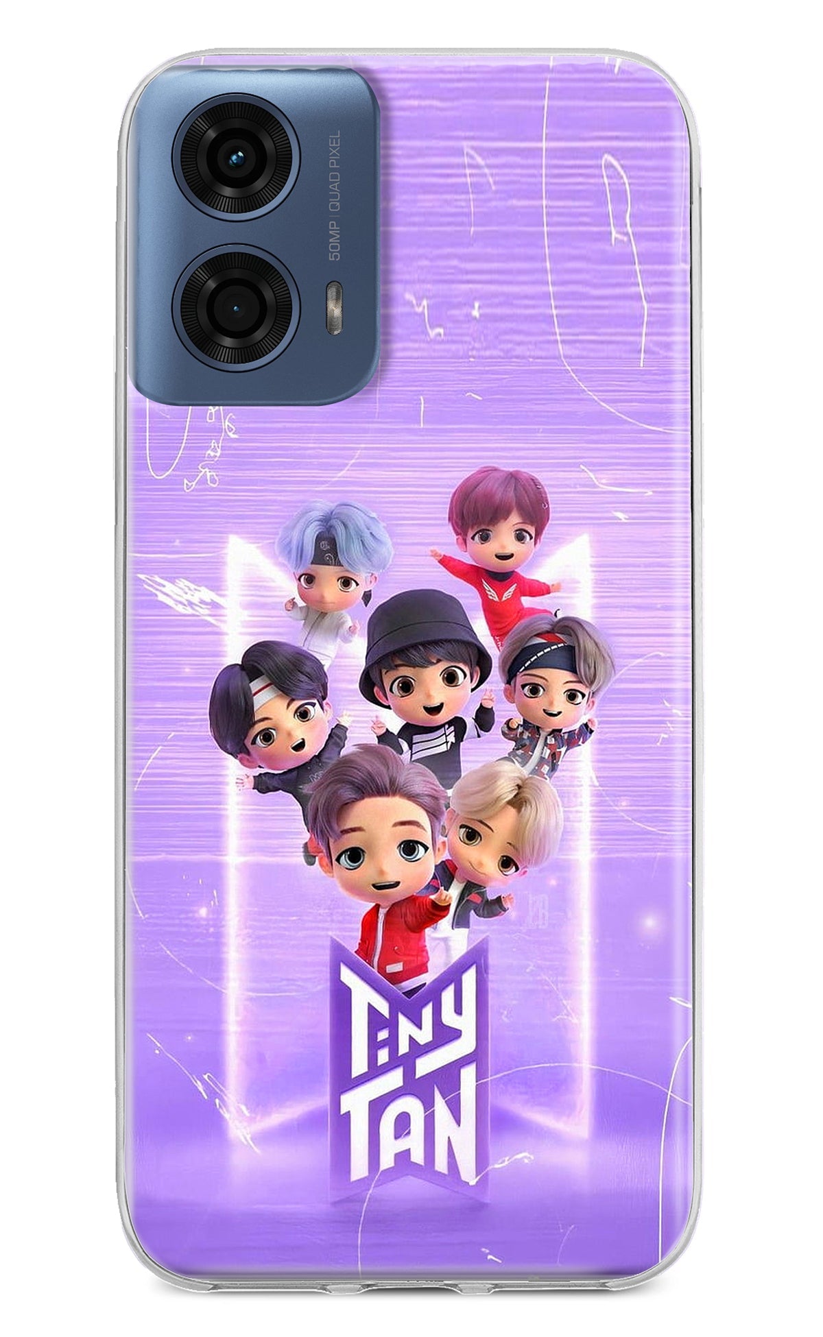 BTS Tiny Tan Moto G24 Power Back Cover