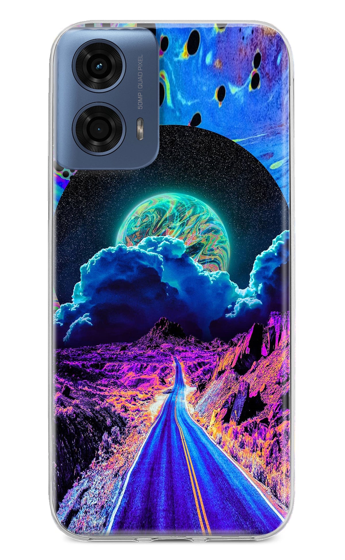 Psychedelic Painting Moto G24 Power Back Cover