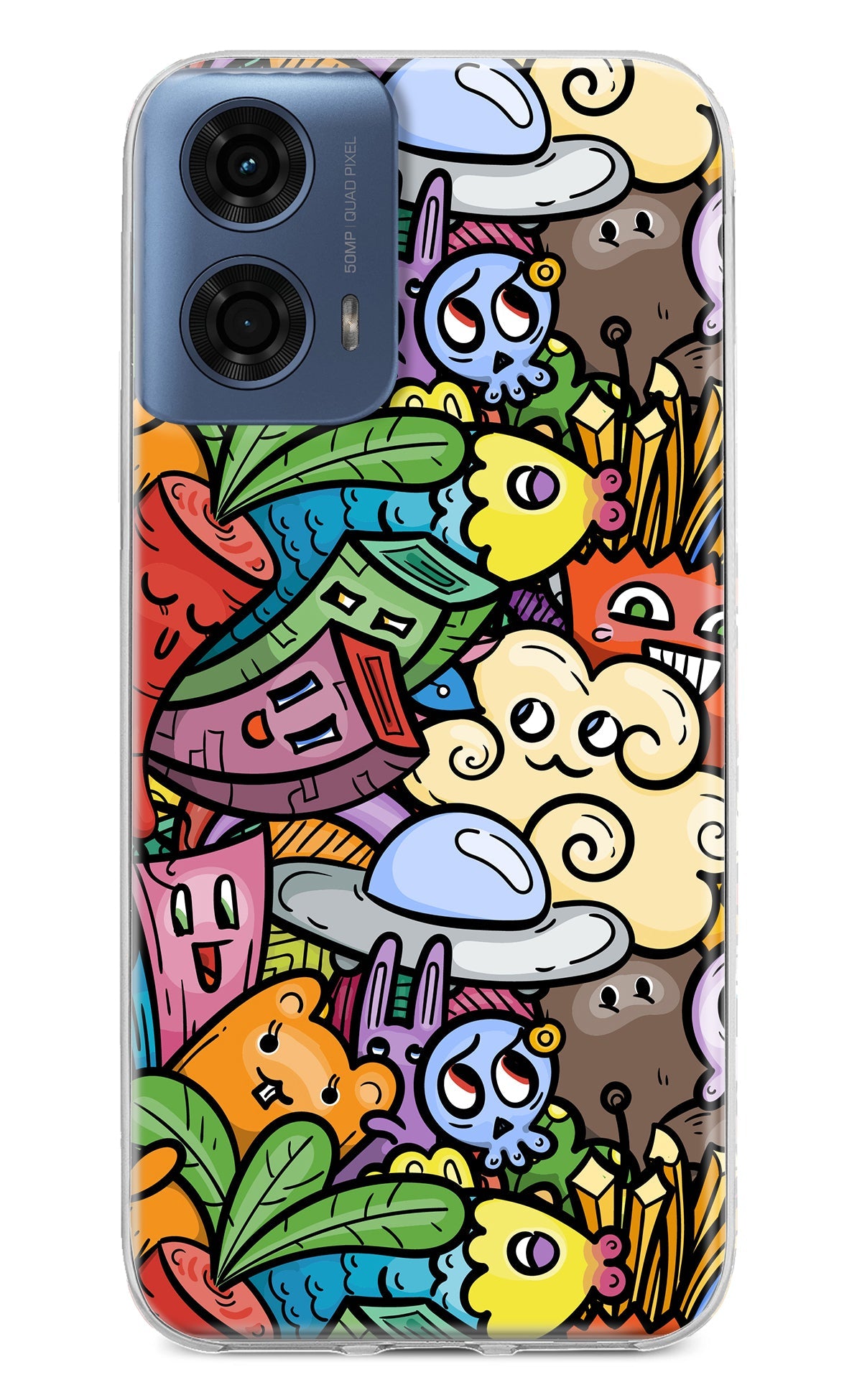 Veggie Doodle Moto G24 Power Back Cover