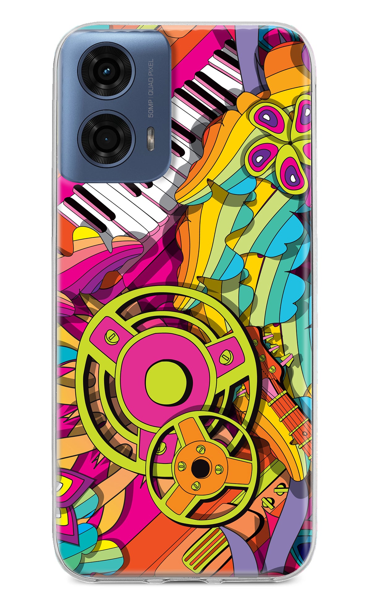 Music Doodle Moto G24 Power Back Cover
