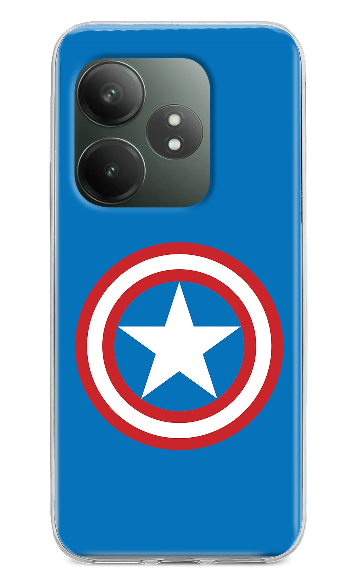 Captain America Logo Realme GT 6T 5G Back Cover