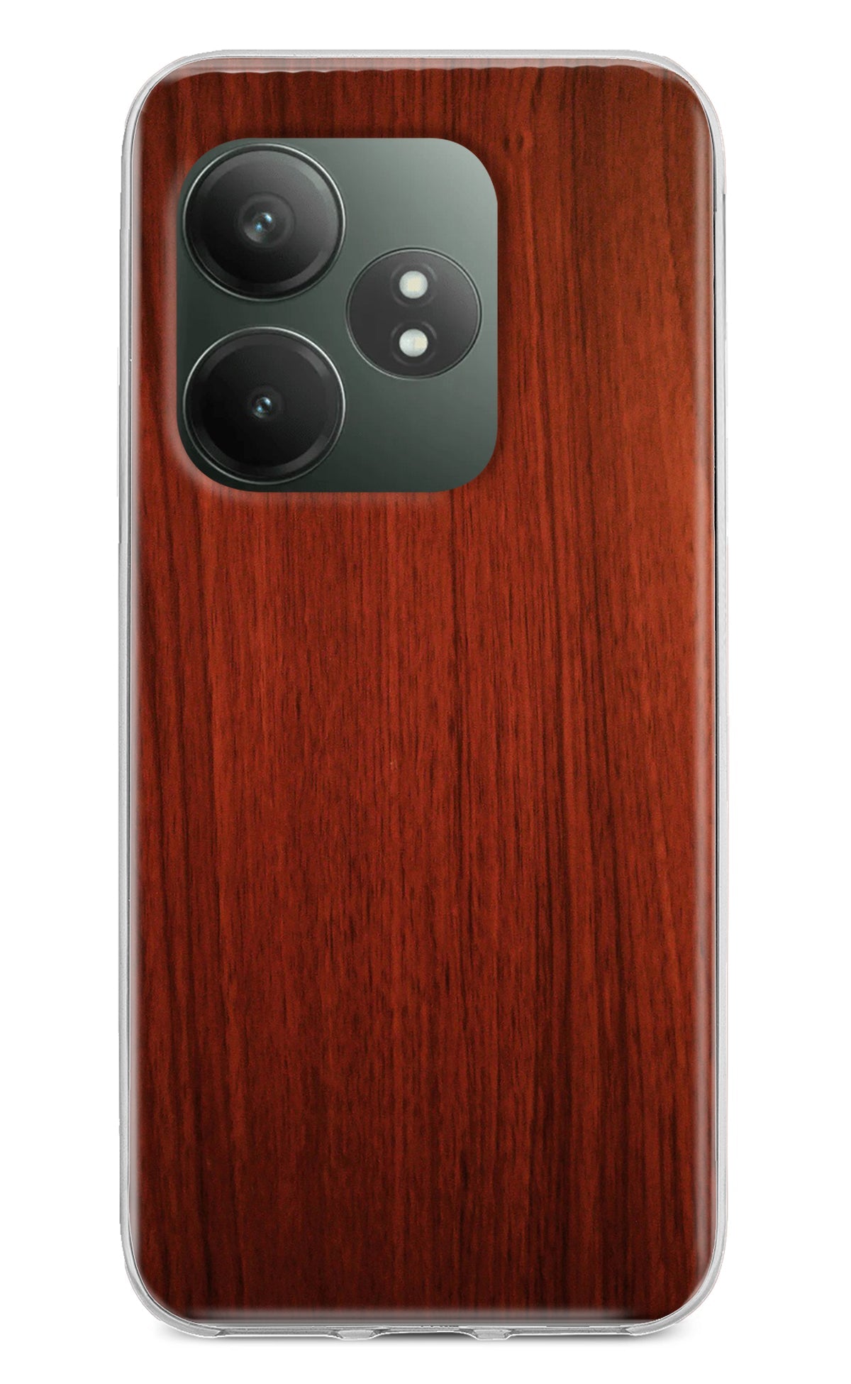 Wooden Plain Pattern Realme GT 6T 5G Back Cover