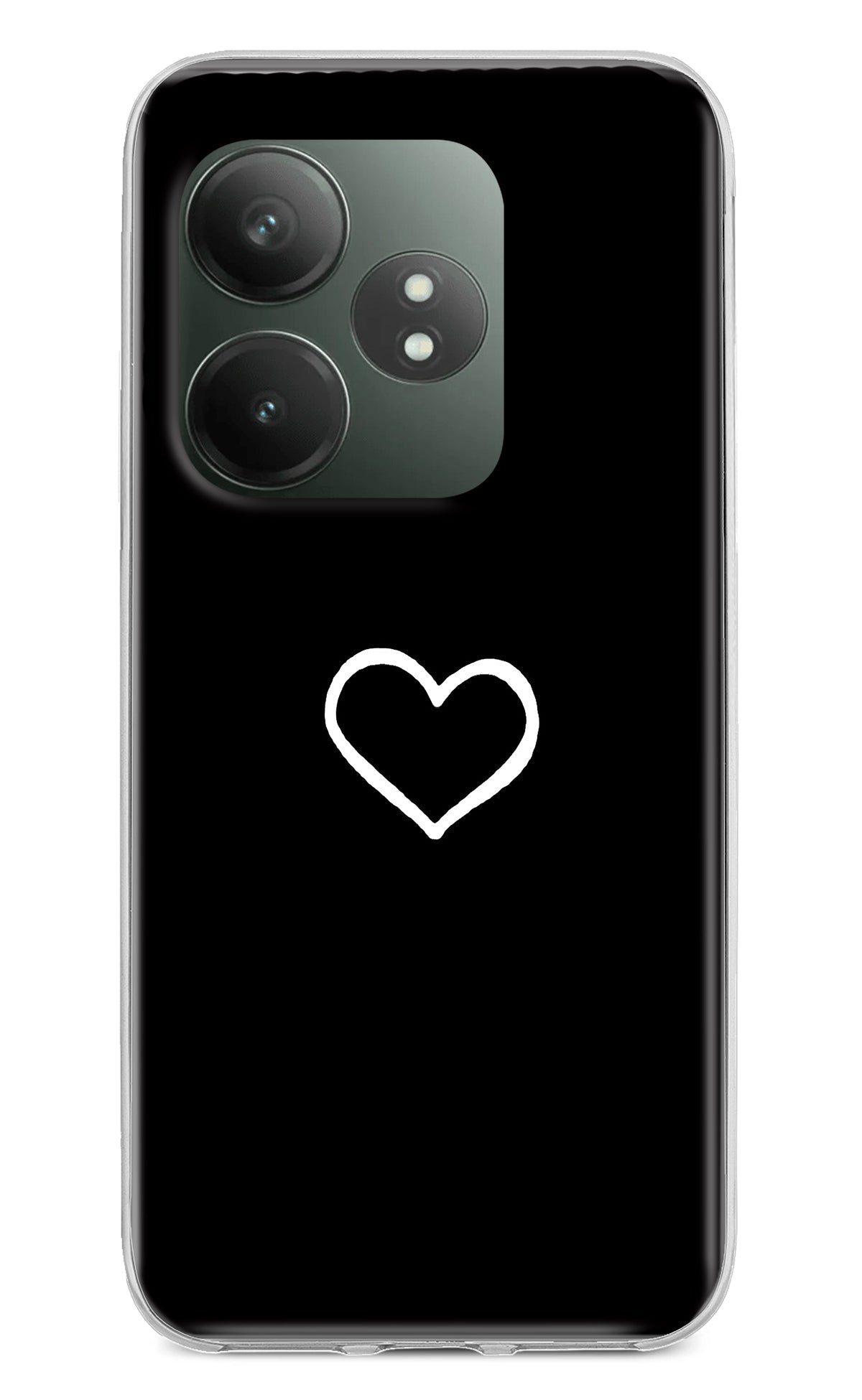 Heart Realme GT 6T 5G Back Cover