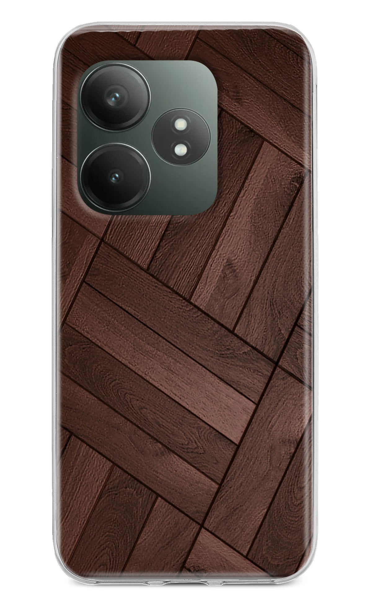 Wooden Texture Design Realme GT 6T 5G Back Cover