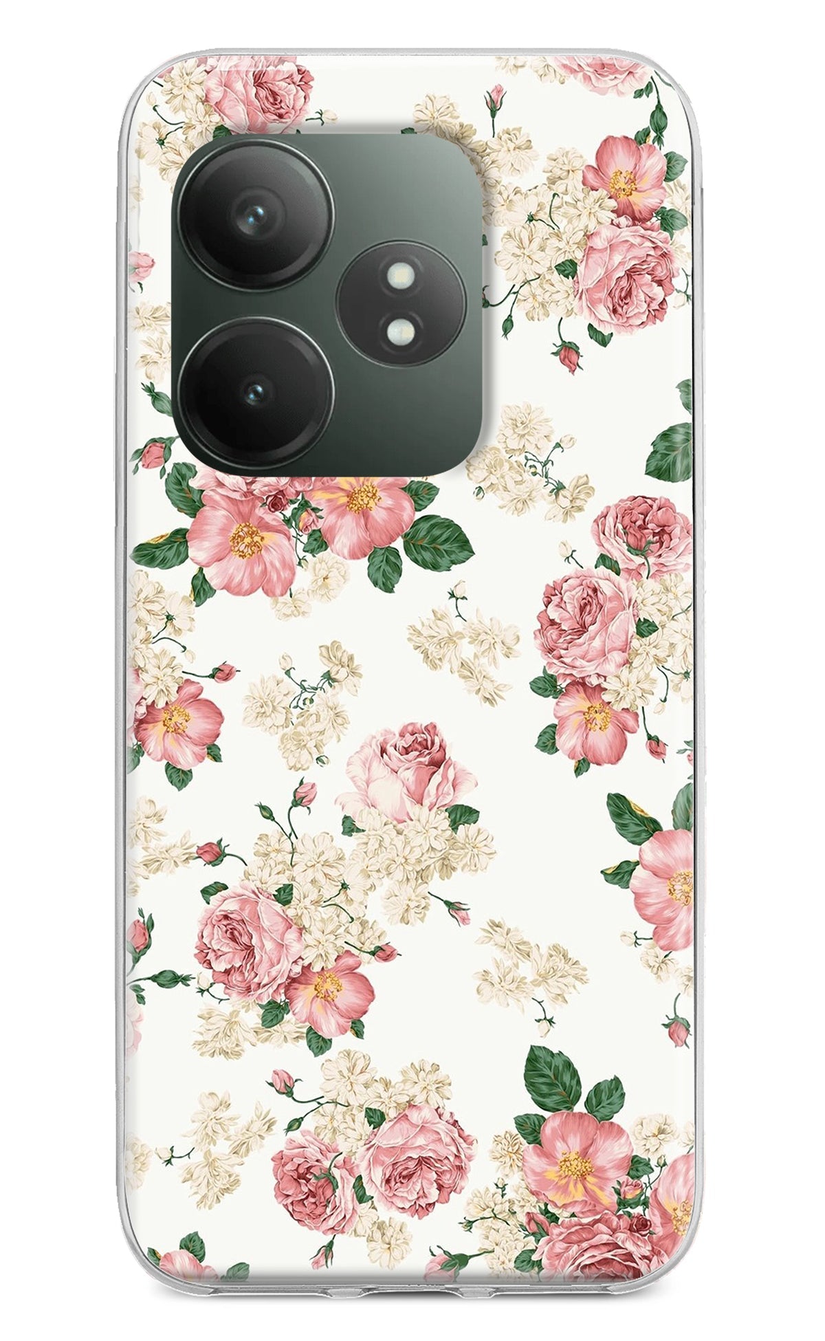 Flowers Realme GT 6T 5G Back Cover