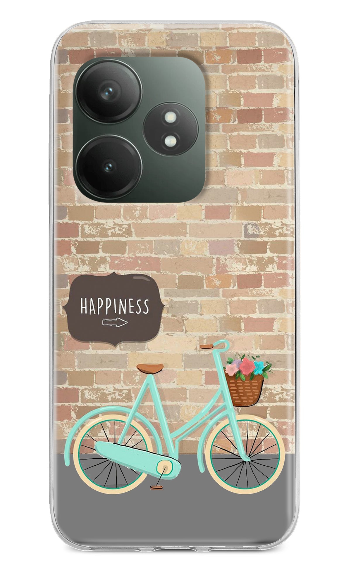 Happiness Artwork Realme GT 6T 5G Back Cover