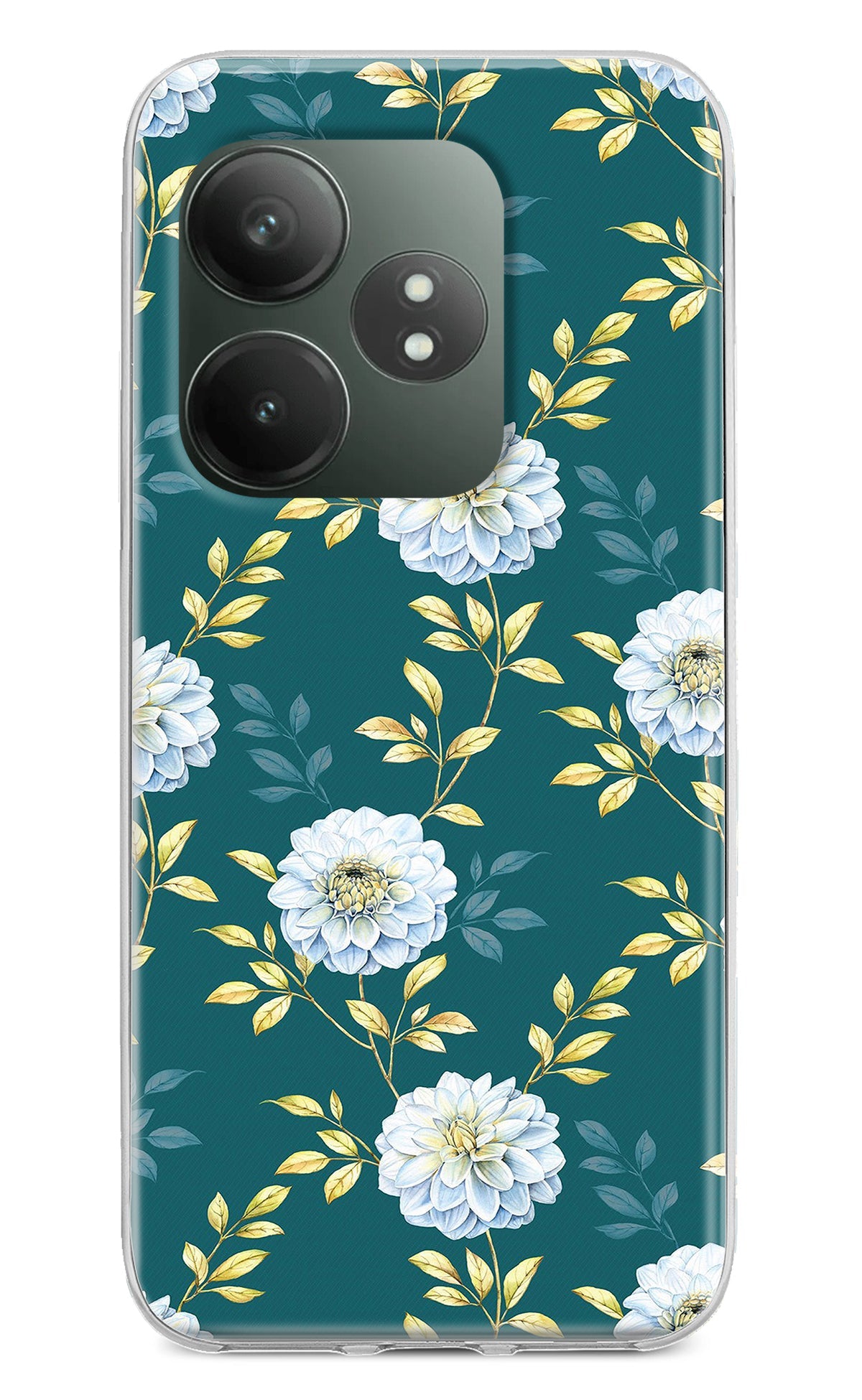 Flowers Realme GT 6T 5G Back Cover