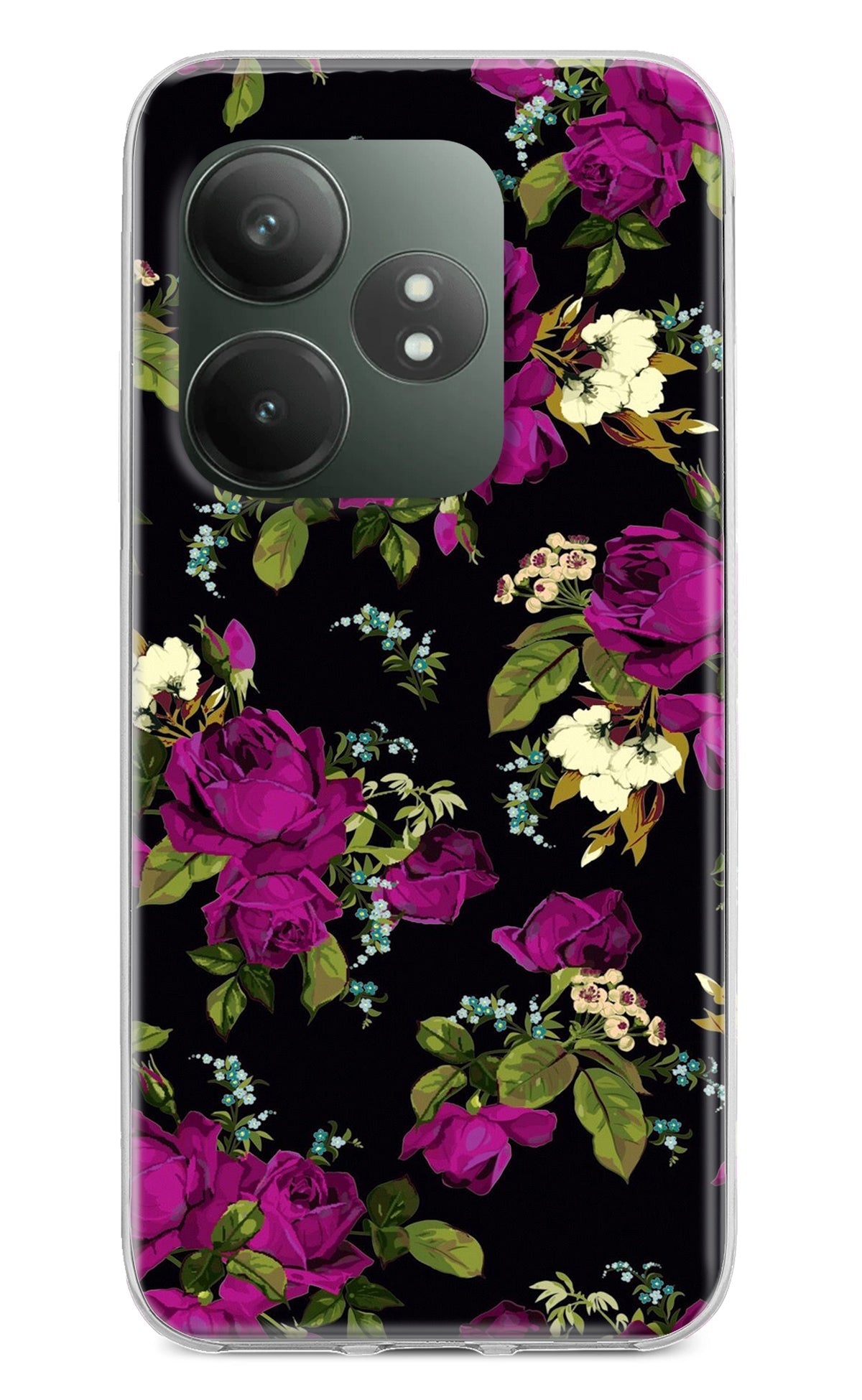 Flowers Realme GT 6T 5G Back Cover