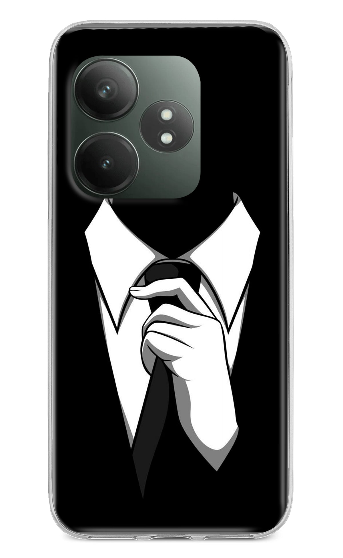 Black Tie Realme GT 6T 5G Back Cover