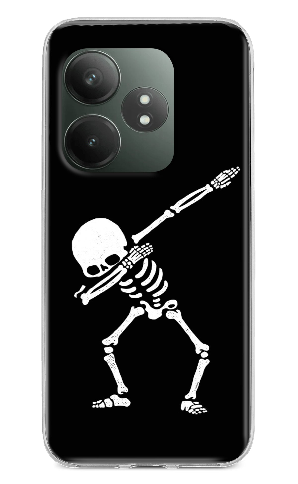 Dabbing Skeleton Art Realme GT 6T 5G Back Cover