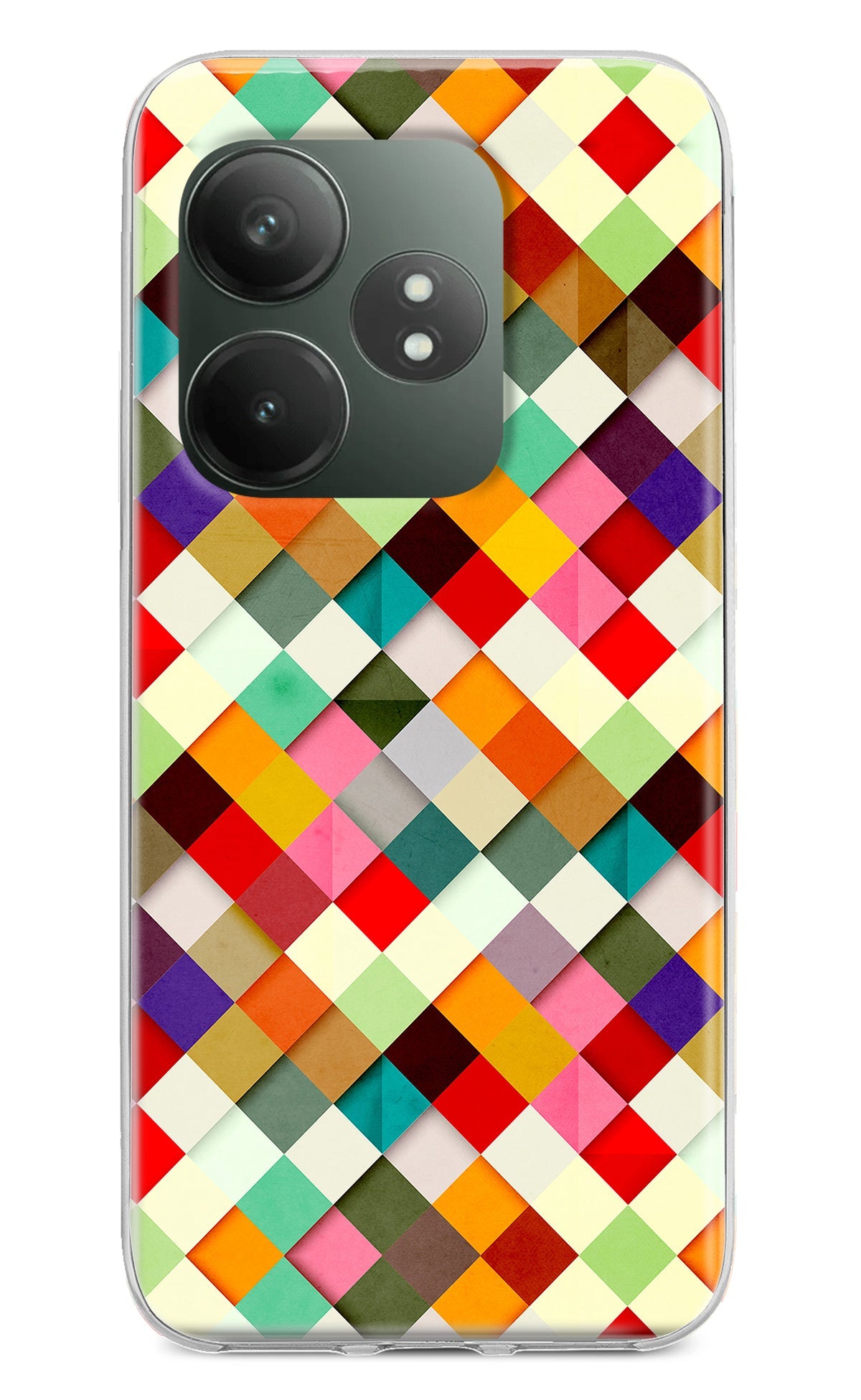 Geometric Abstract Colorful Realme GT 6T 5G Back Cover