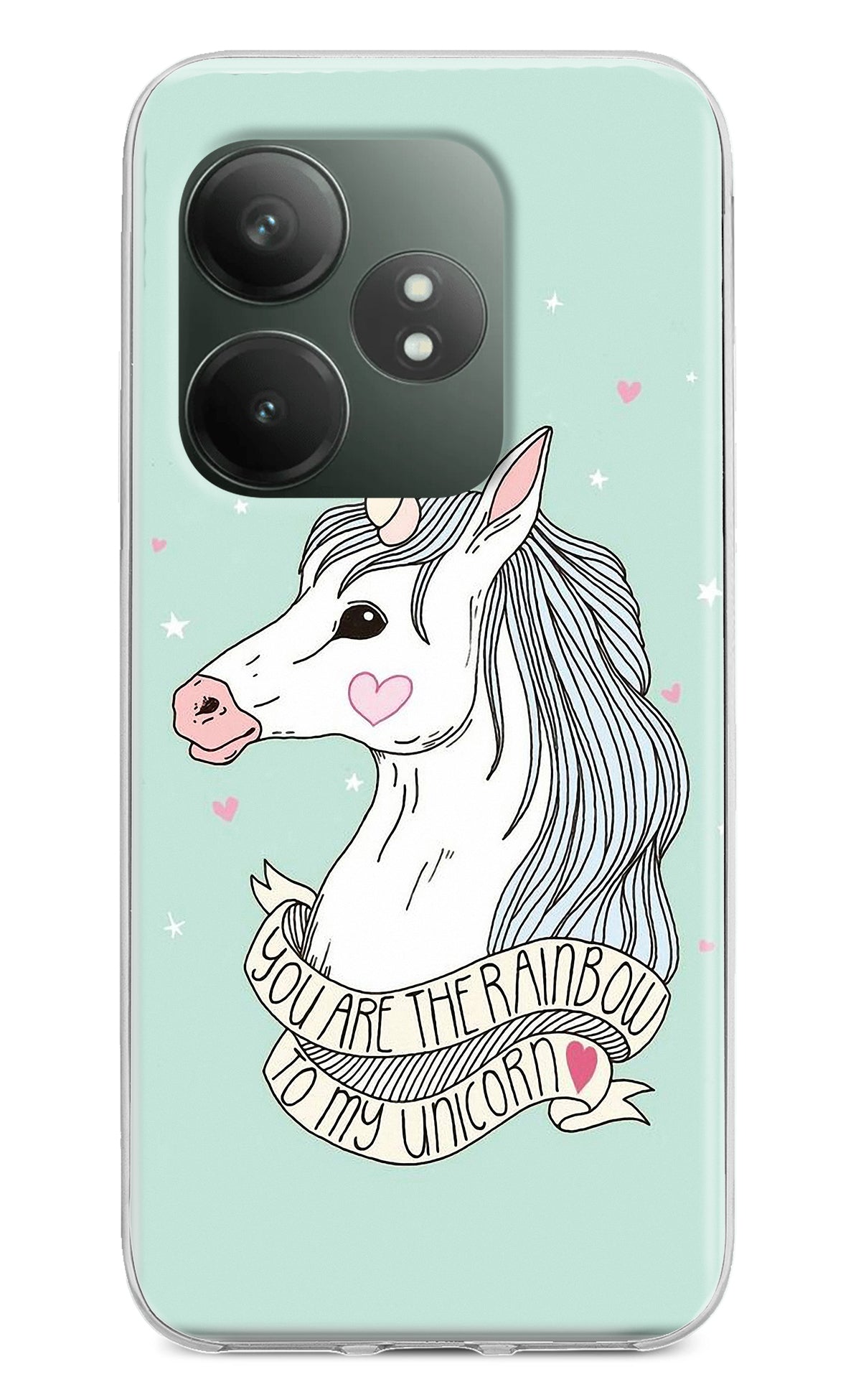 Unicorn Wallpaper Realme GT 6T 5G Back Cover