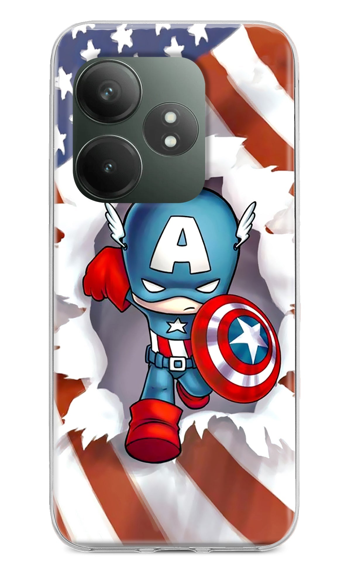 Captain America Realme GT 6T 5G Back Cover