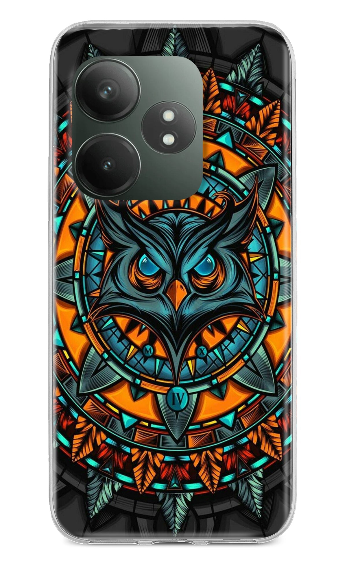 Angry Owl Art Realme GT 6T 5G Back Cover