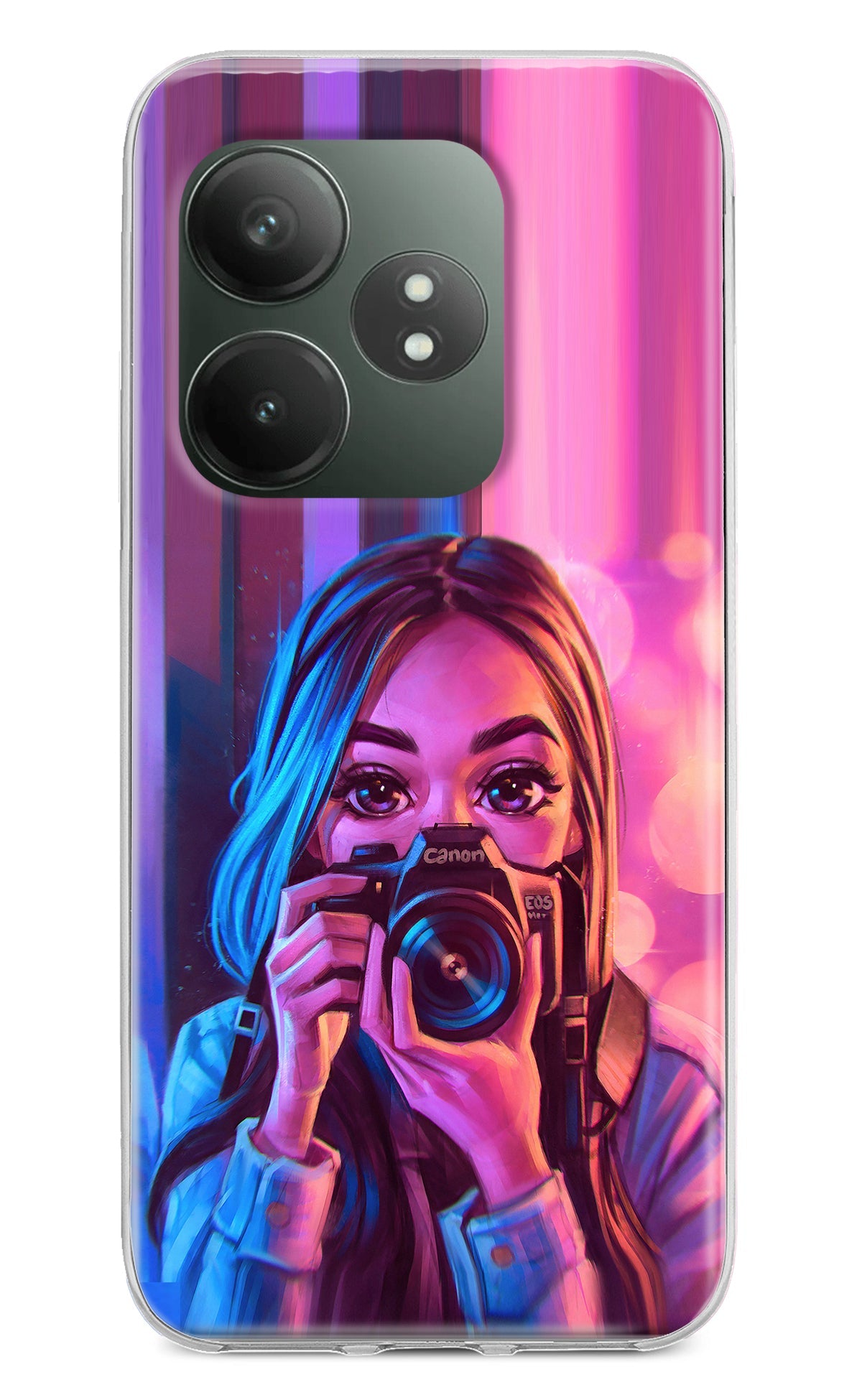 Girl Photographer Realme GT 6T 5G Back Cover