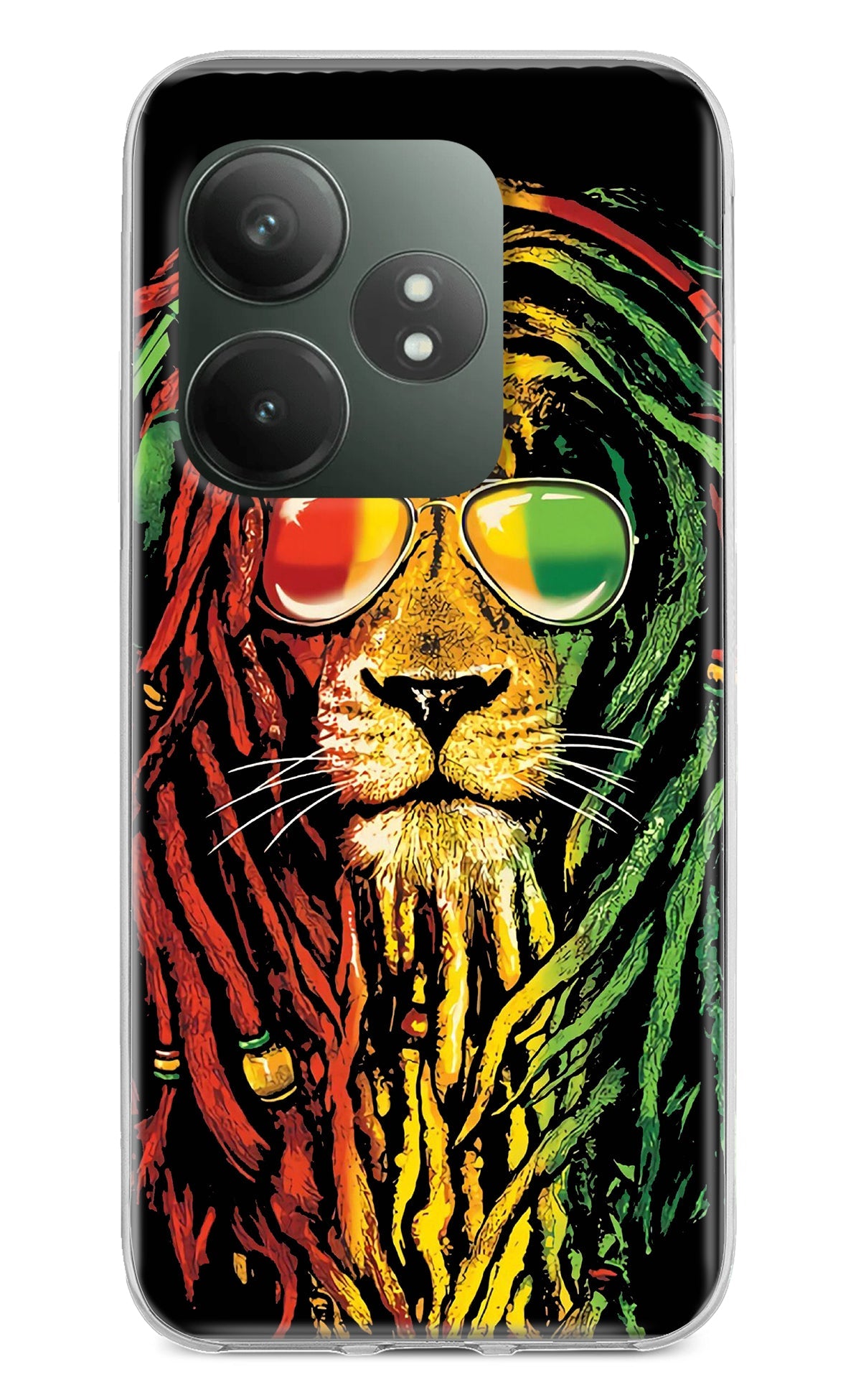 Rasta Lion Realme GT 6T 5G Back Cover