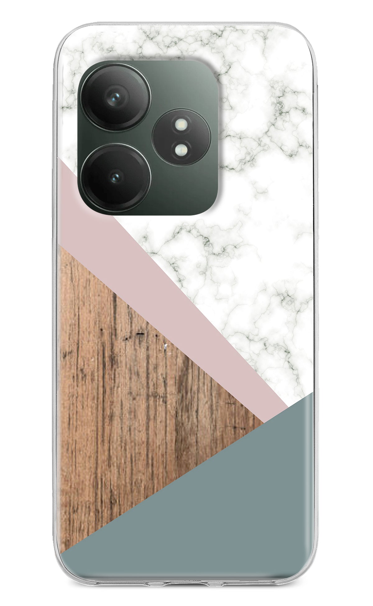 Marble wood Abstract Realme GT 6T 5G Back Cover