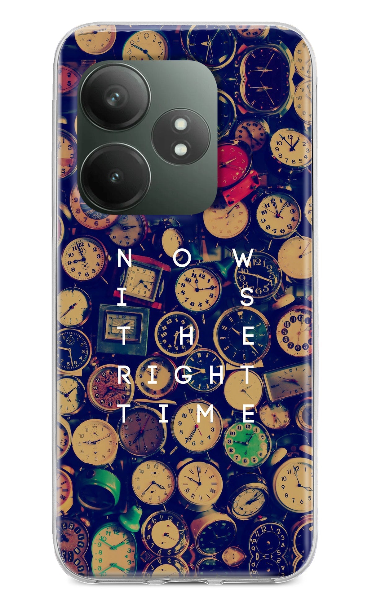 Now is the Right Time Quote Realme GT 6T 5G Back Cover