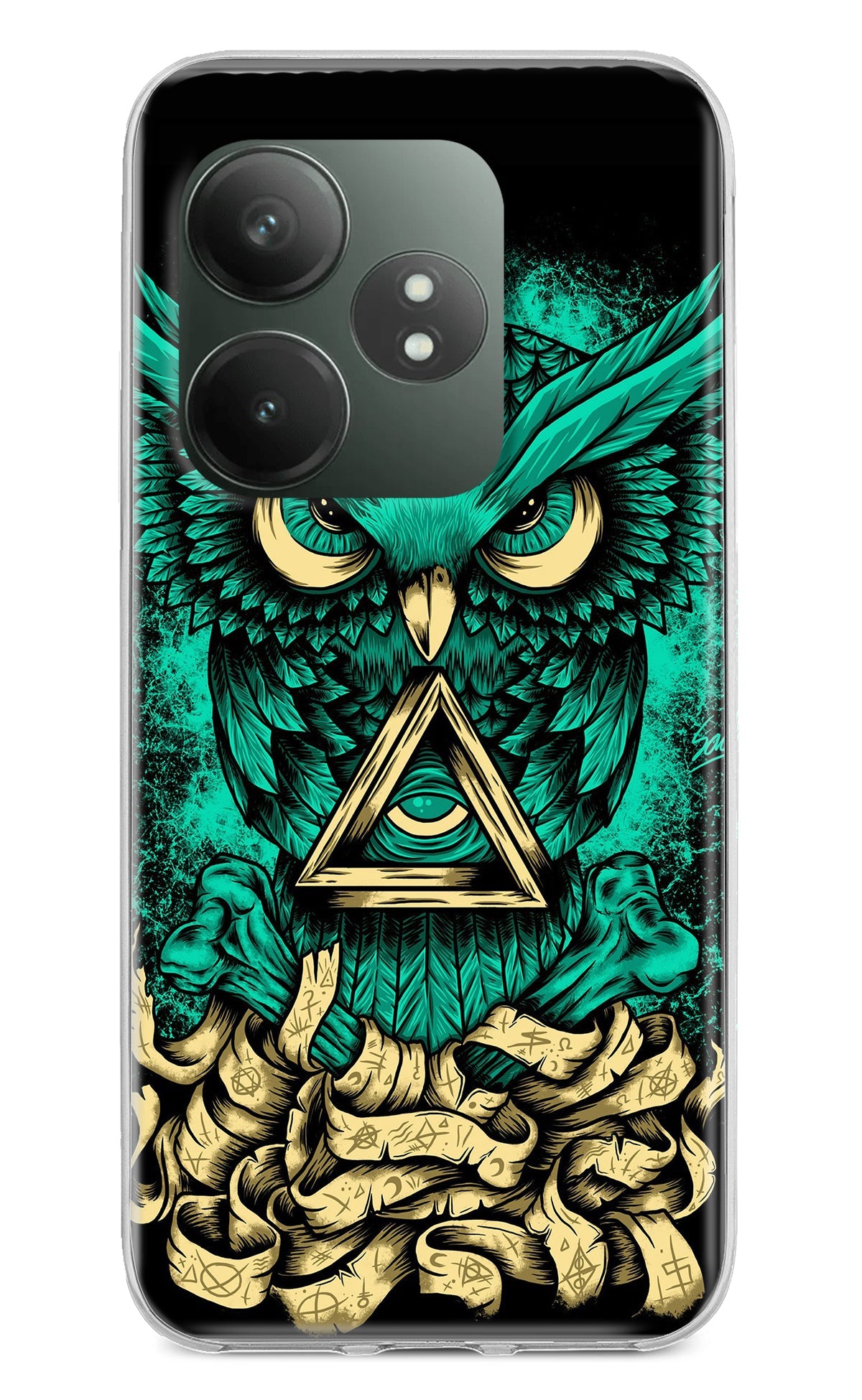 Green Owl Realme GT 6T 5G Back Cover