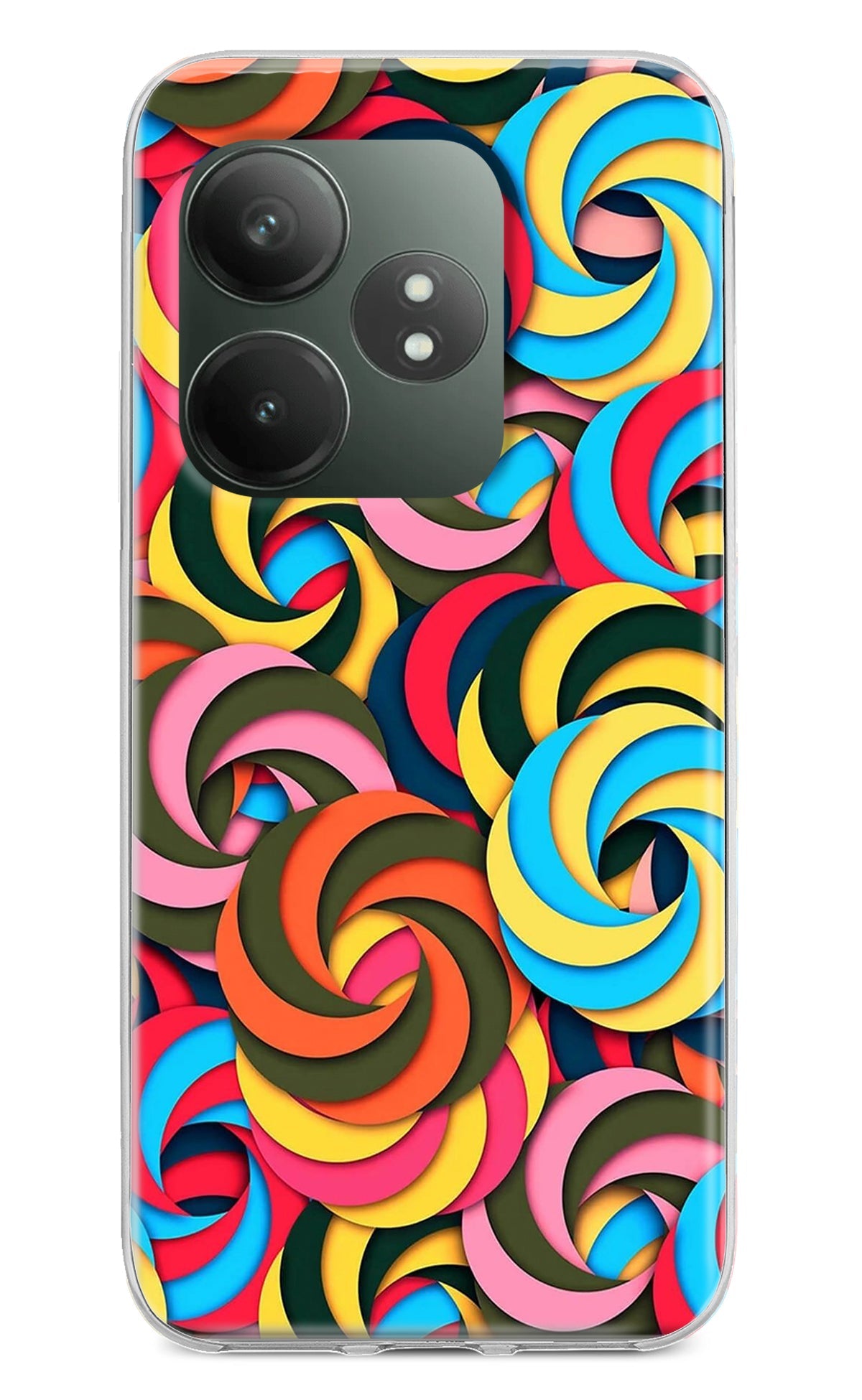 Spiral Pattern Realme GT 6T 5G Back Cover