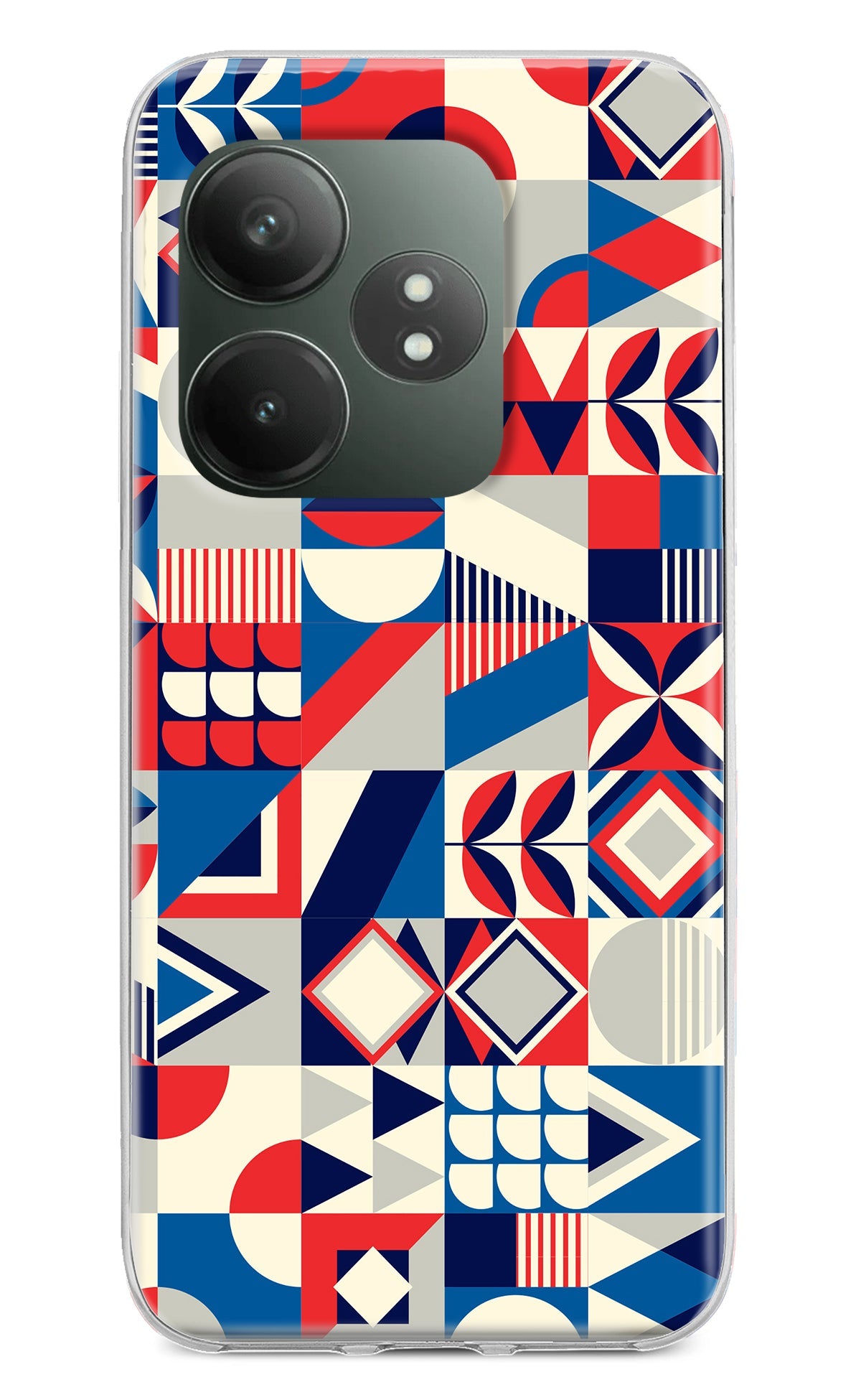 Colorful Pattern Realme GT 6T 5G Back Cover