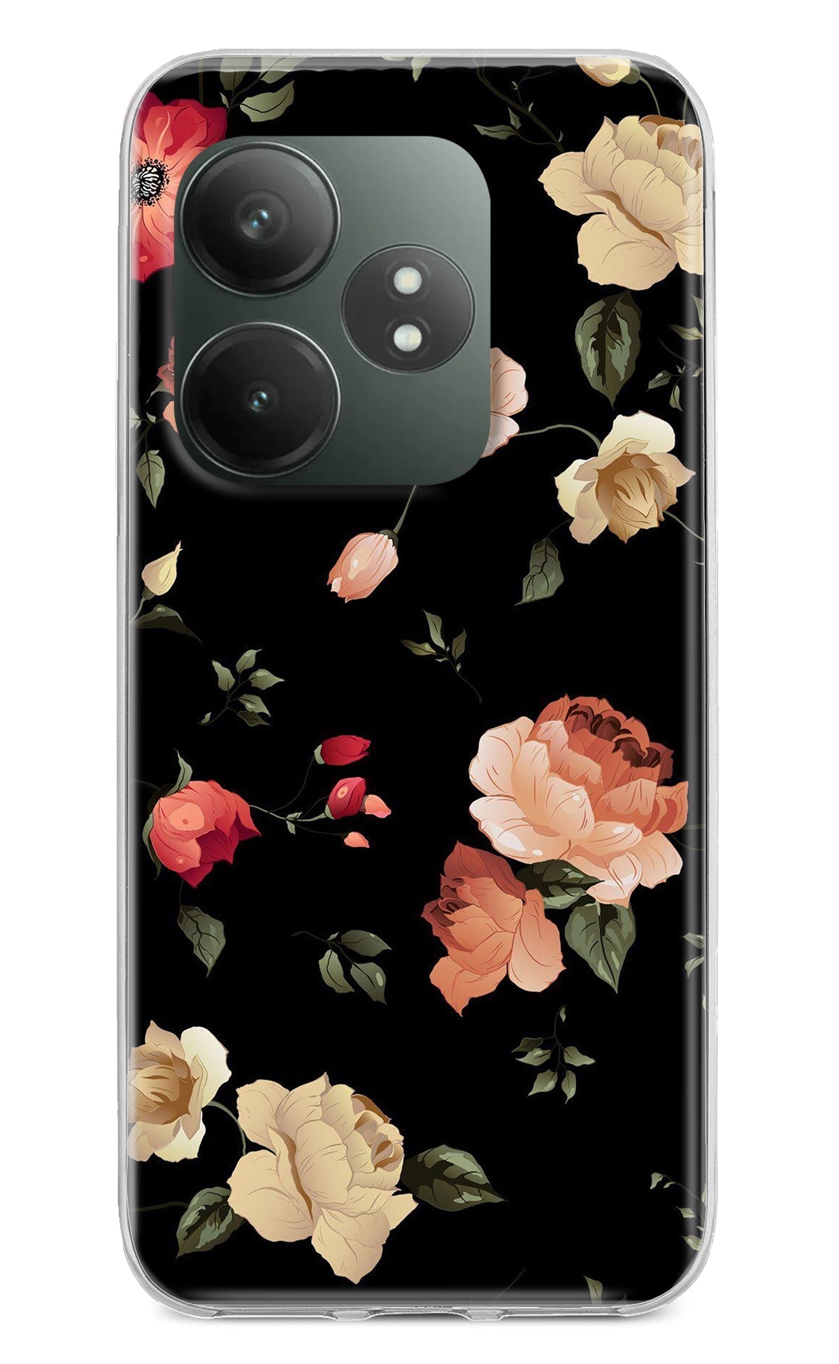 Flowers Realme GT 6T 5G Back Cover