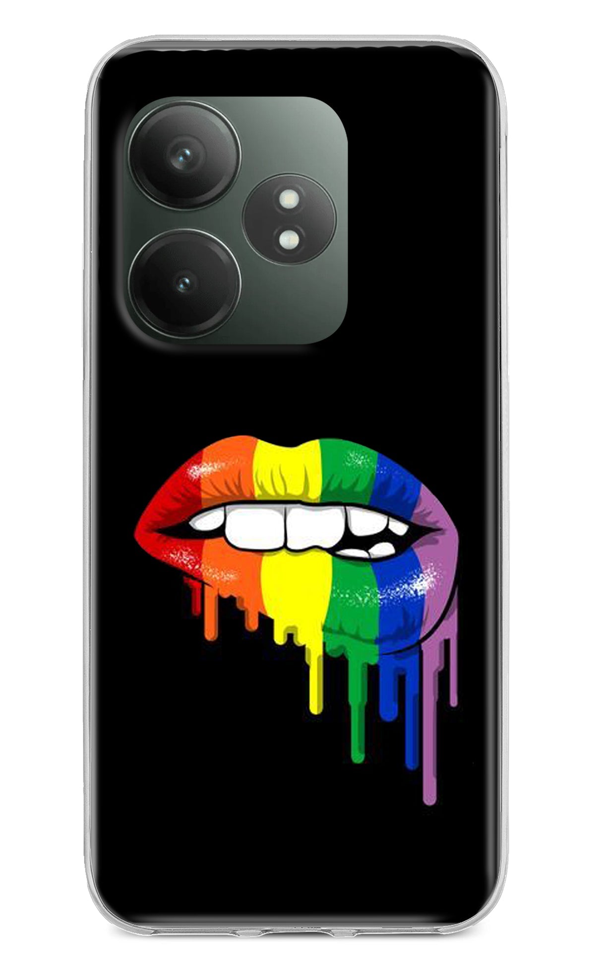 Lips Biting Realme GT 6T 5G Back Cover