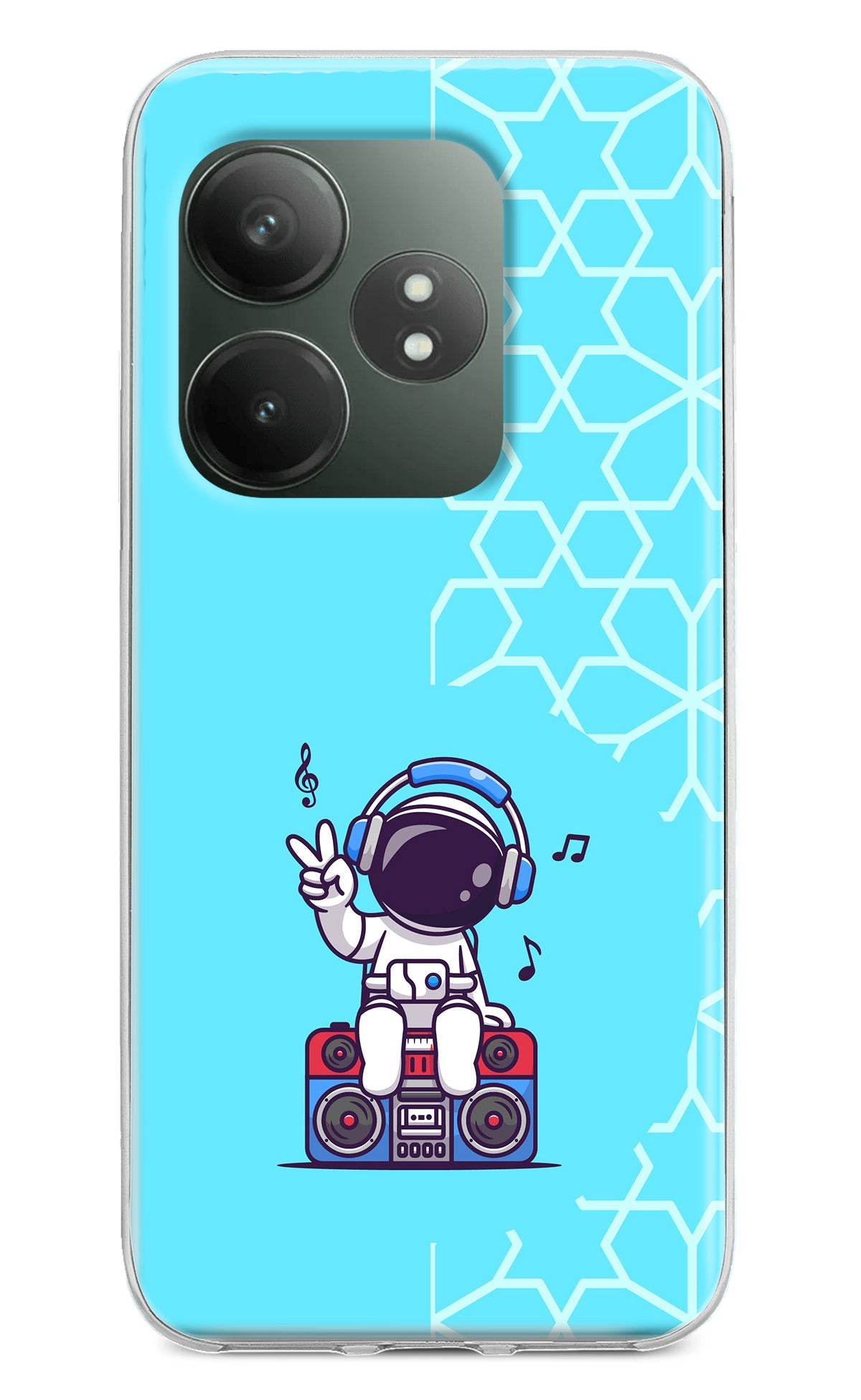 Cute Astronaut Chilling Realme GT 6T 5G Back Cover