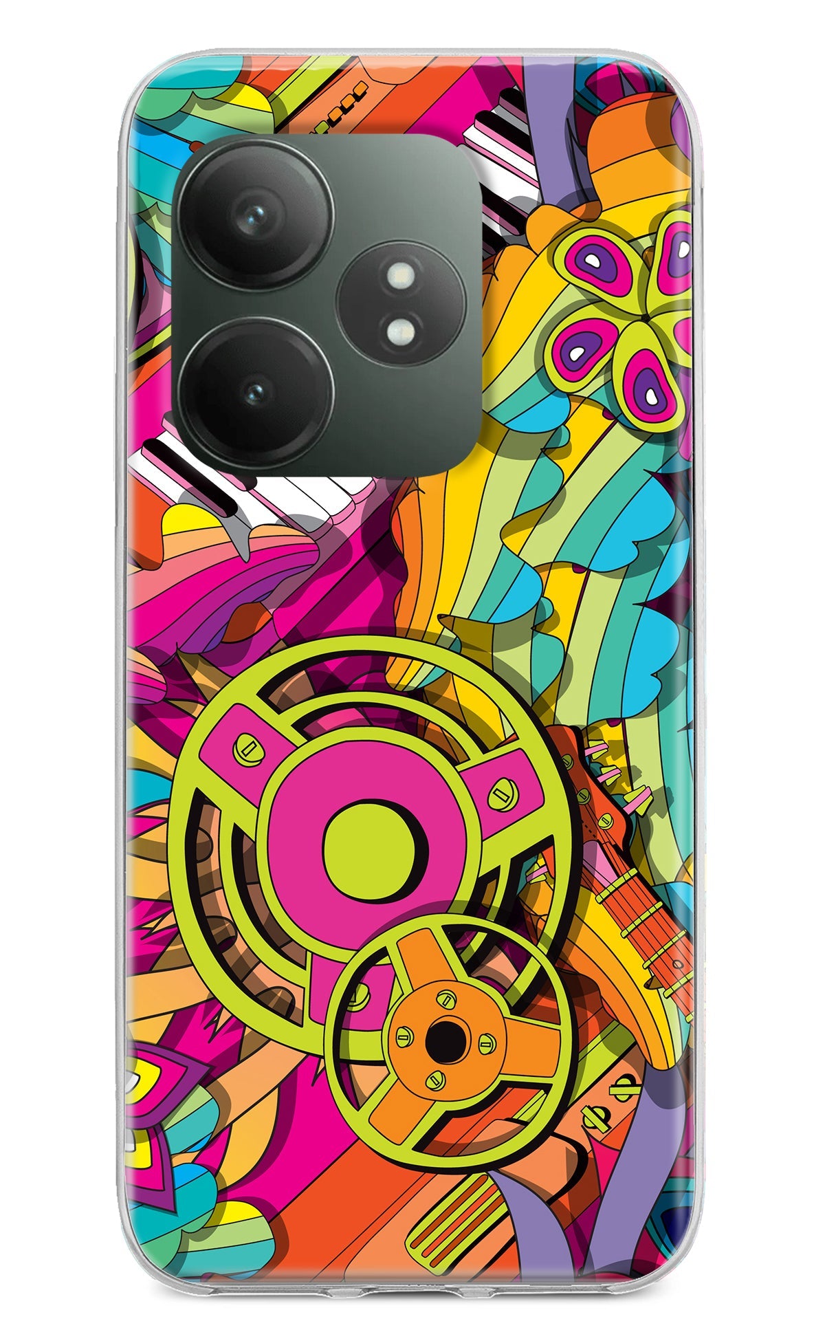 Music Doodle Realme GT 6T 5G Back Cover