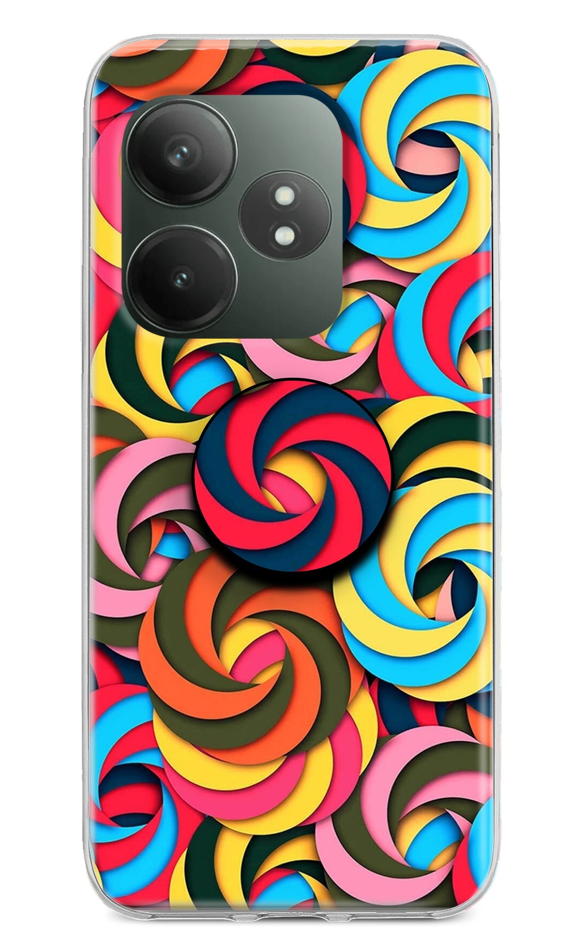 Spiral Pattern Realme GT 6T 5G Pop Case