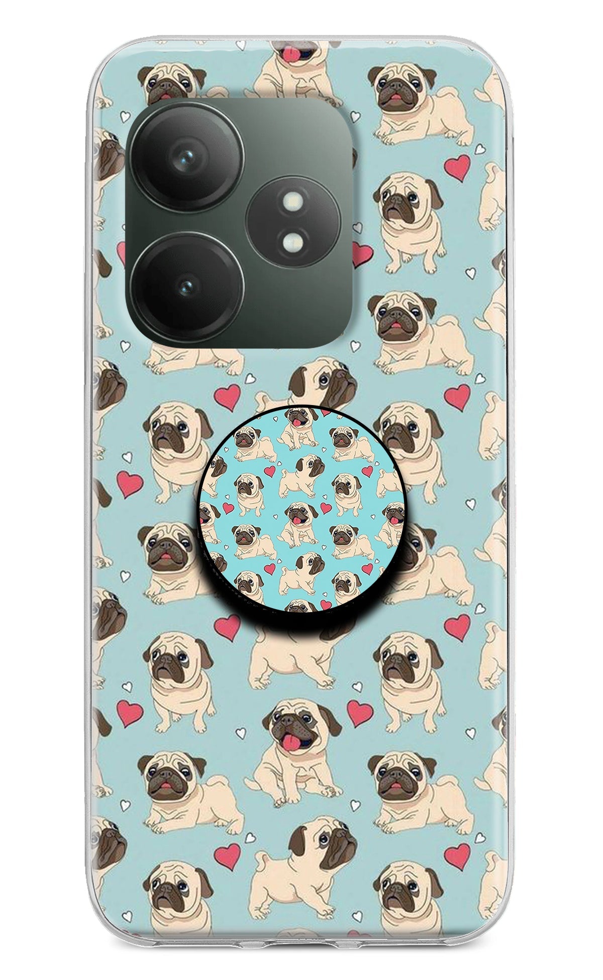 Pug Dog Realme GT 6T 5G Pop Case